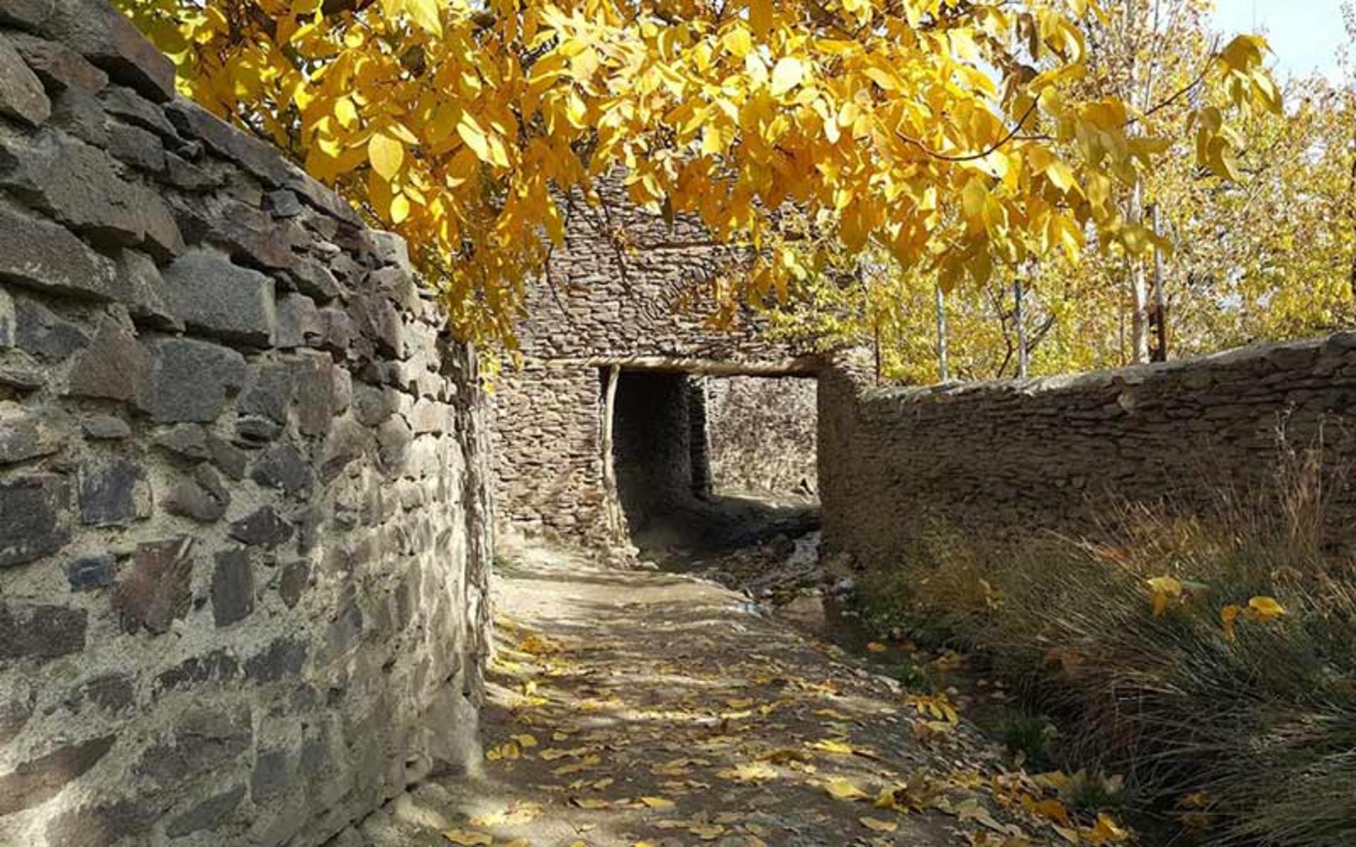 روستانه ورکانه همدان در پاییز