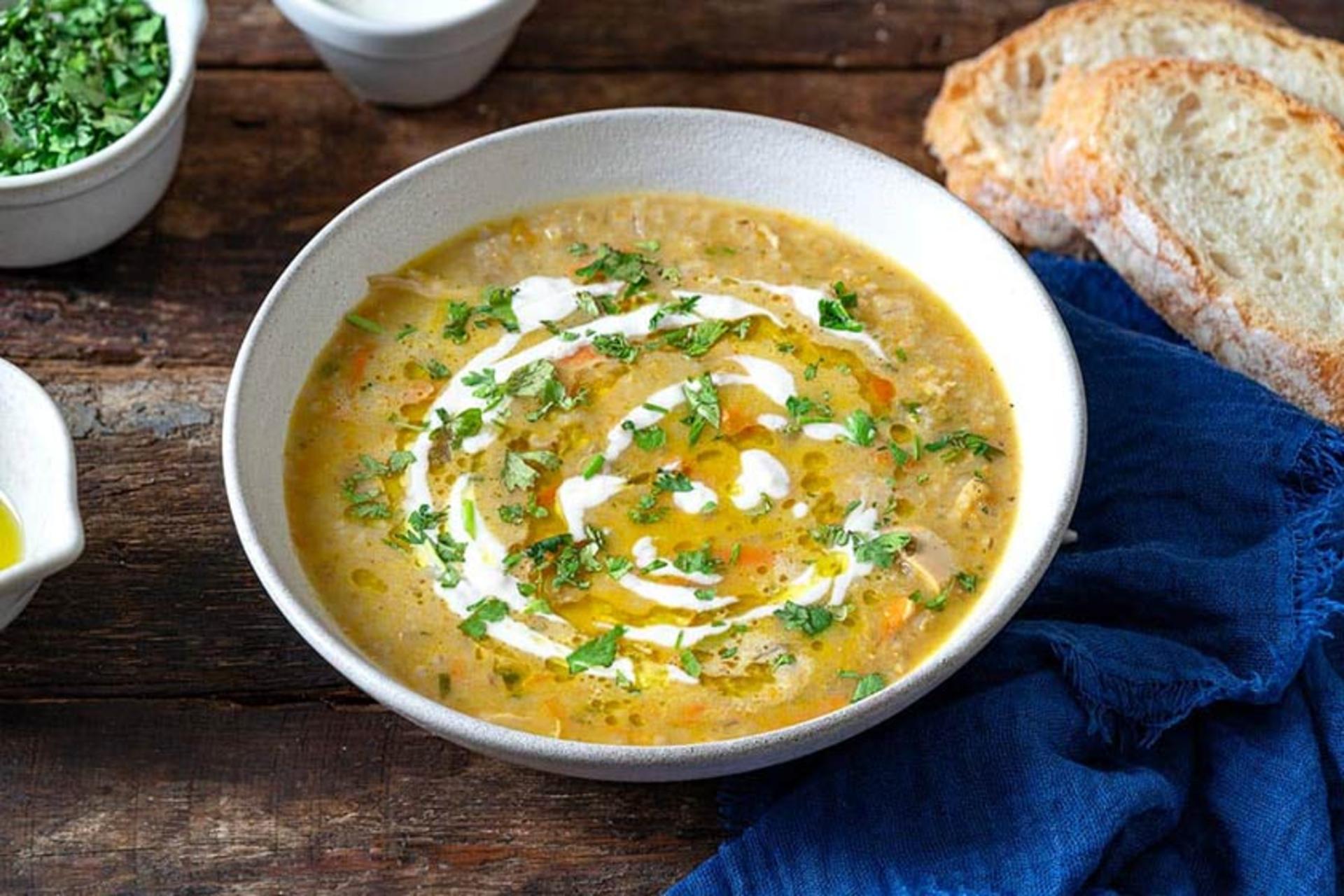 سوپ جو مجلسی، منبع عکس: themediterraneandish.com، عکاس: نامشخص