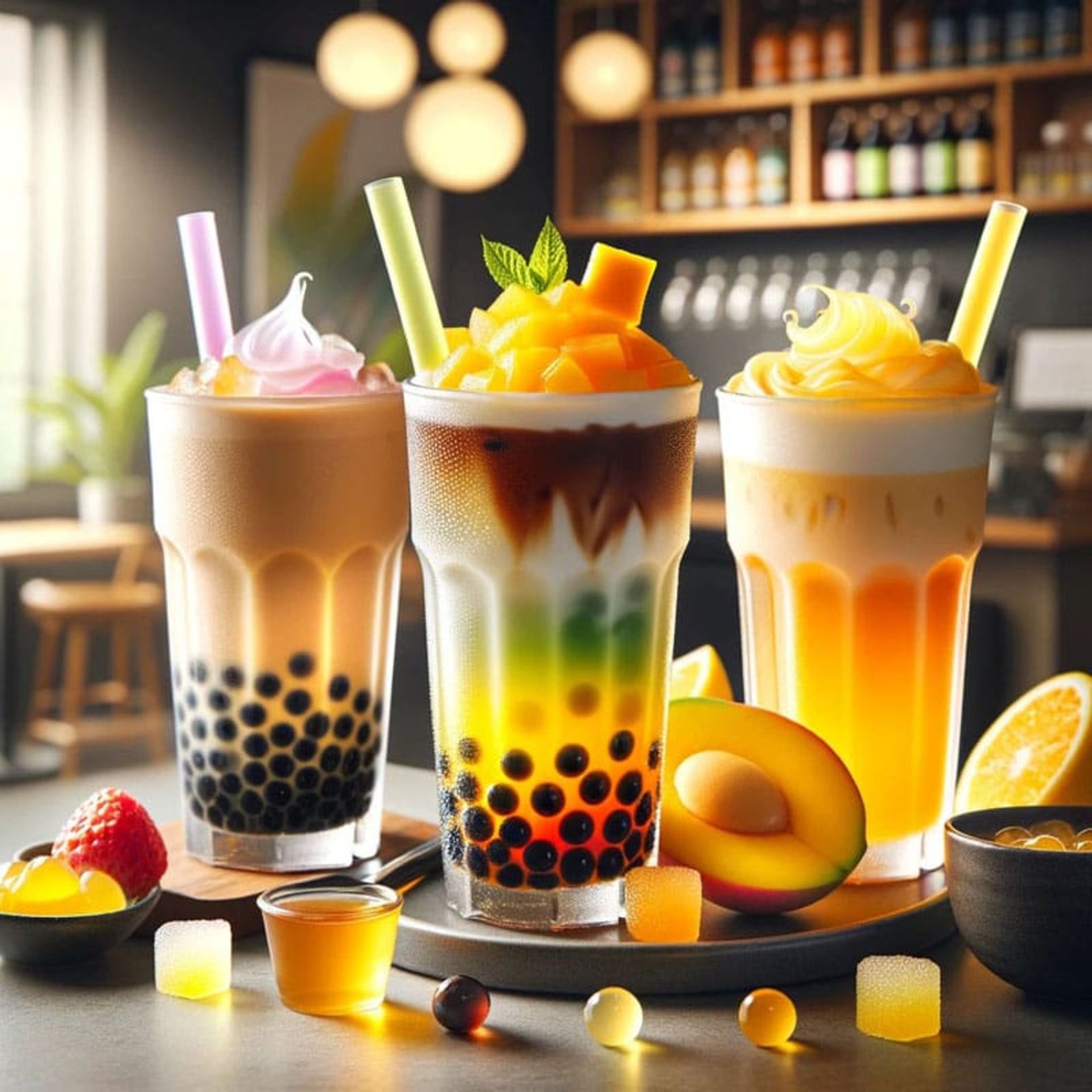 بابل تی میوه ای؛ منبع عکس: Next Gen Boba؛ نام عکاس: نامشخص