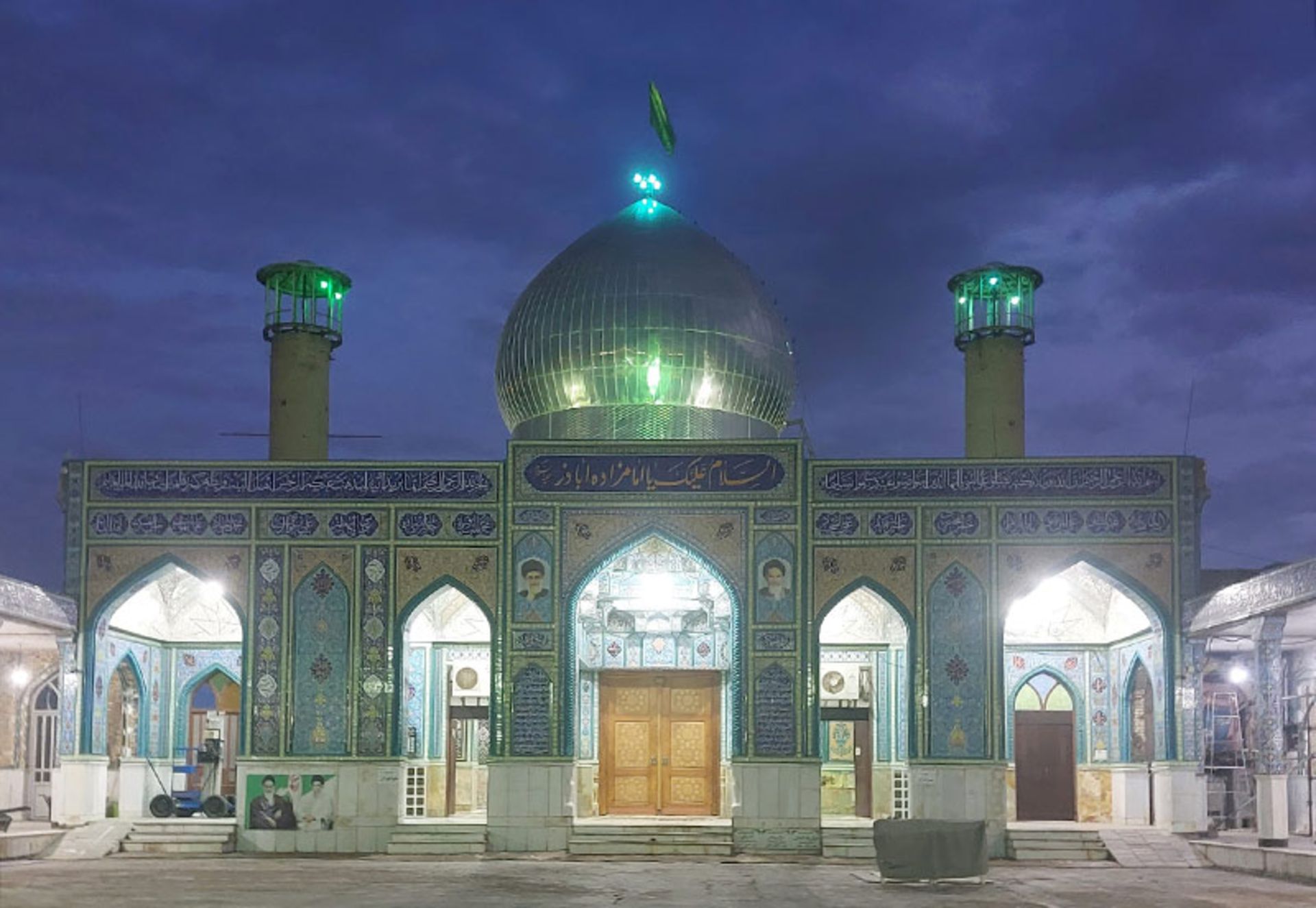 صحن امامزاده اباذر بهبهان؛ منبع عکس: گوگل مپ؛ عکاس: امیرحسین فردیان