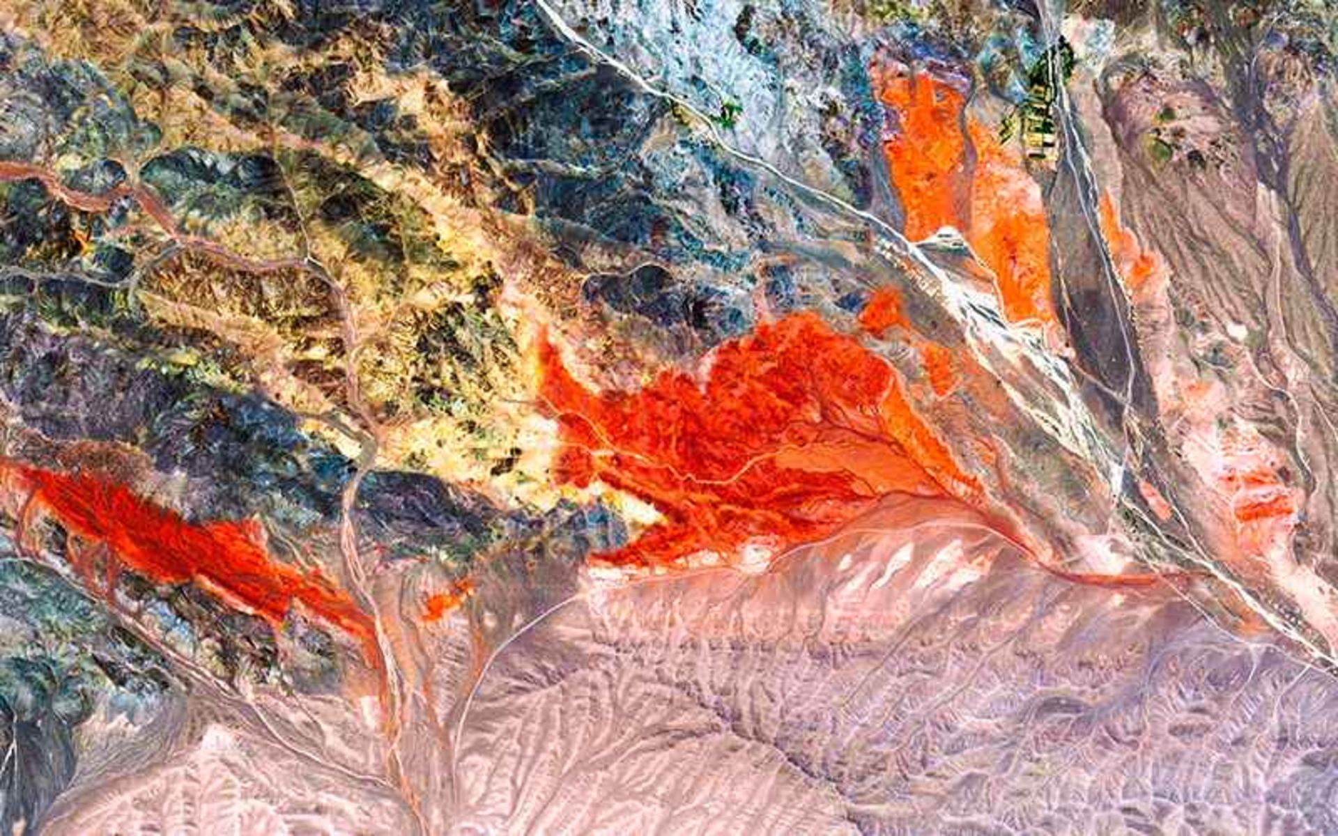 عکس هوایی از کرمان