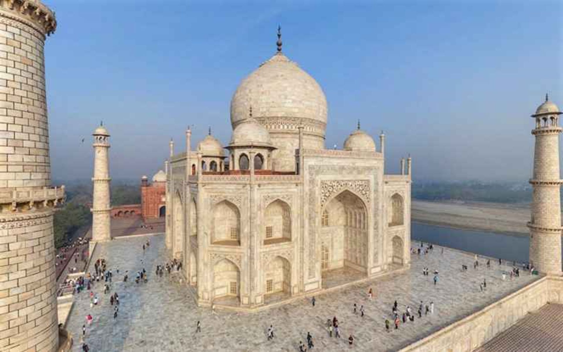 عکس هوایی از تاج محل، منبع عکس: airpano.com، عکاس: نامشخص