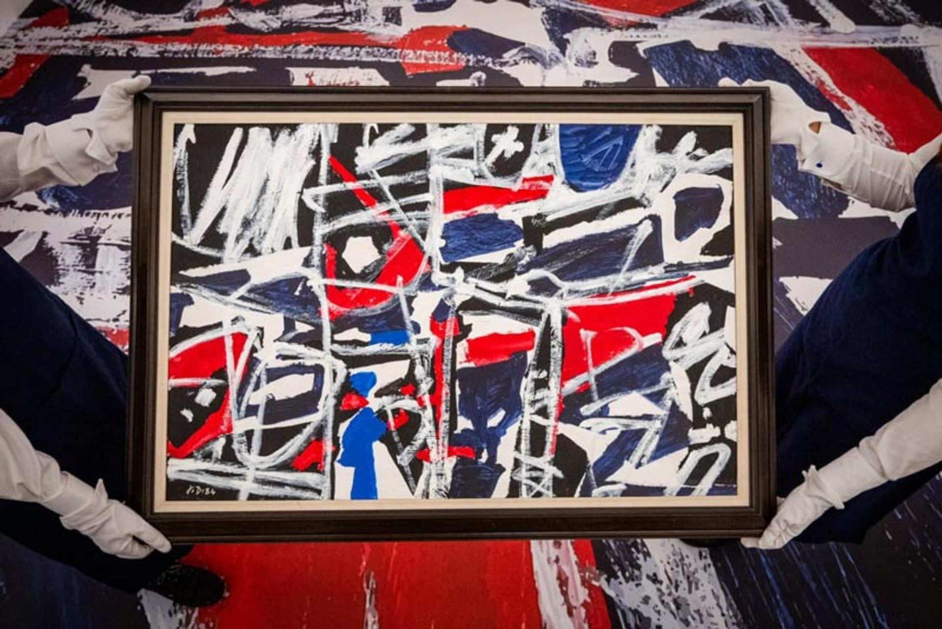 نمایش مجموعه ای از آثار ژان دوبوفه (Jean Dubuffet) در نمایشگاهی در لندن 