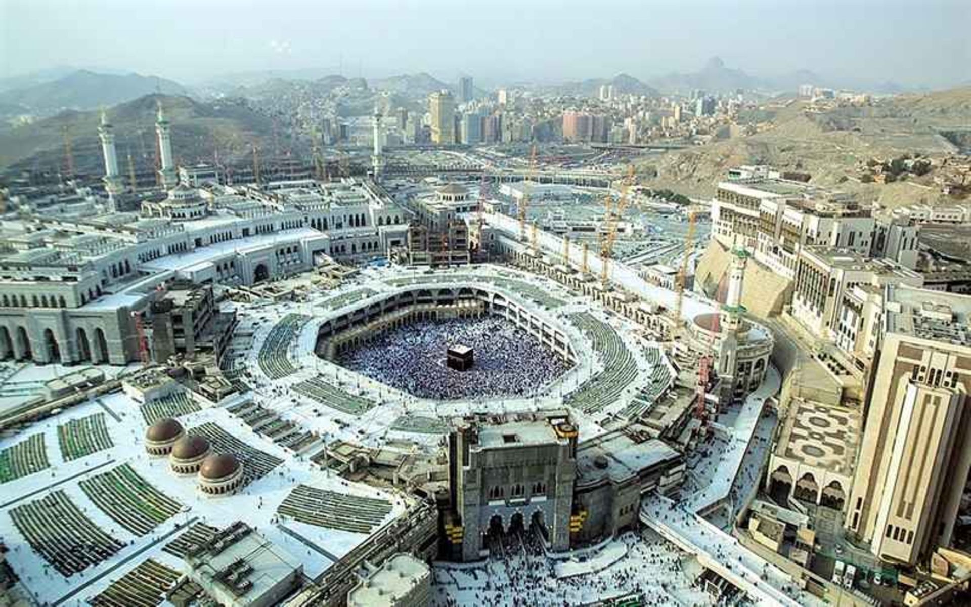 عکس هوایی از مسجدالحرام، منبع عکس: Saudipics.com، عکاس: نامشخص