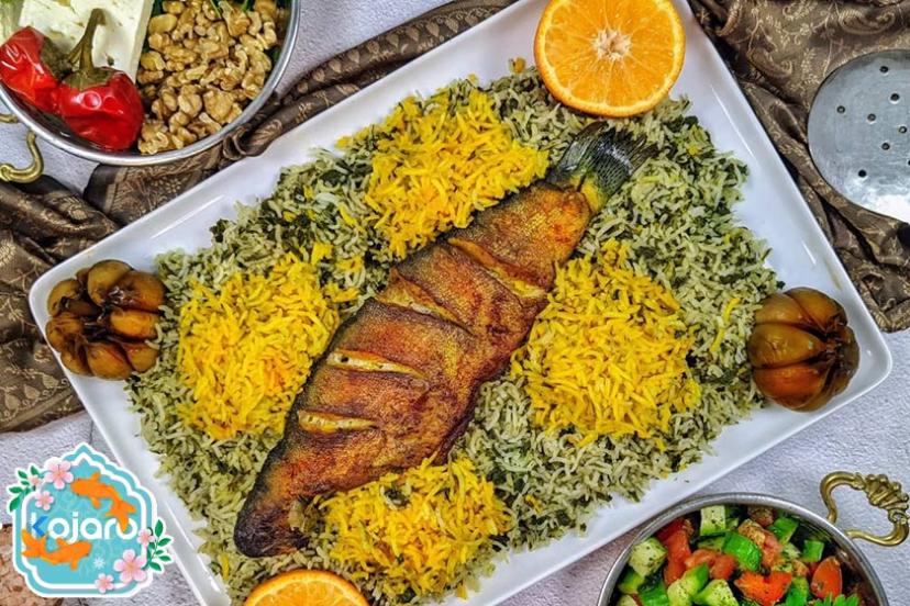 سبزی پلو با ماهی عید؛ منبع عکس: thecaspianchef.com؛ عکاس: نامشخص