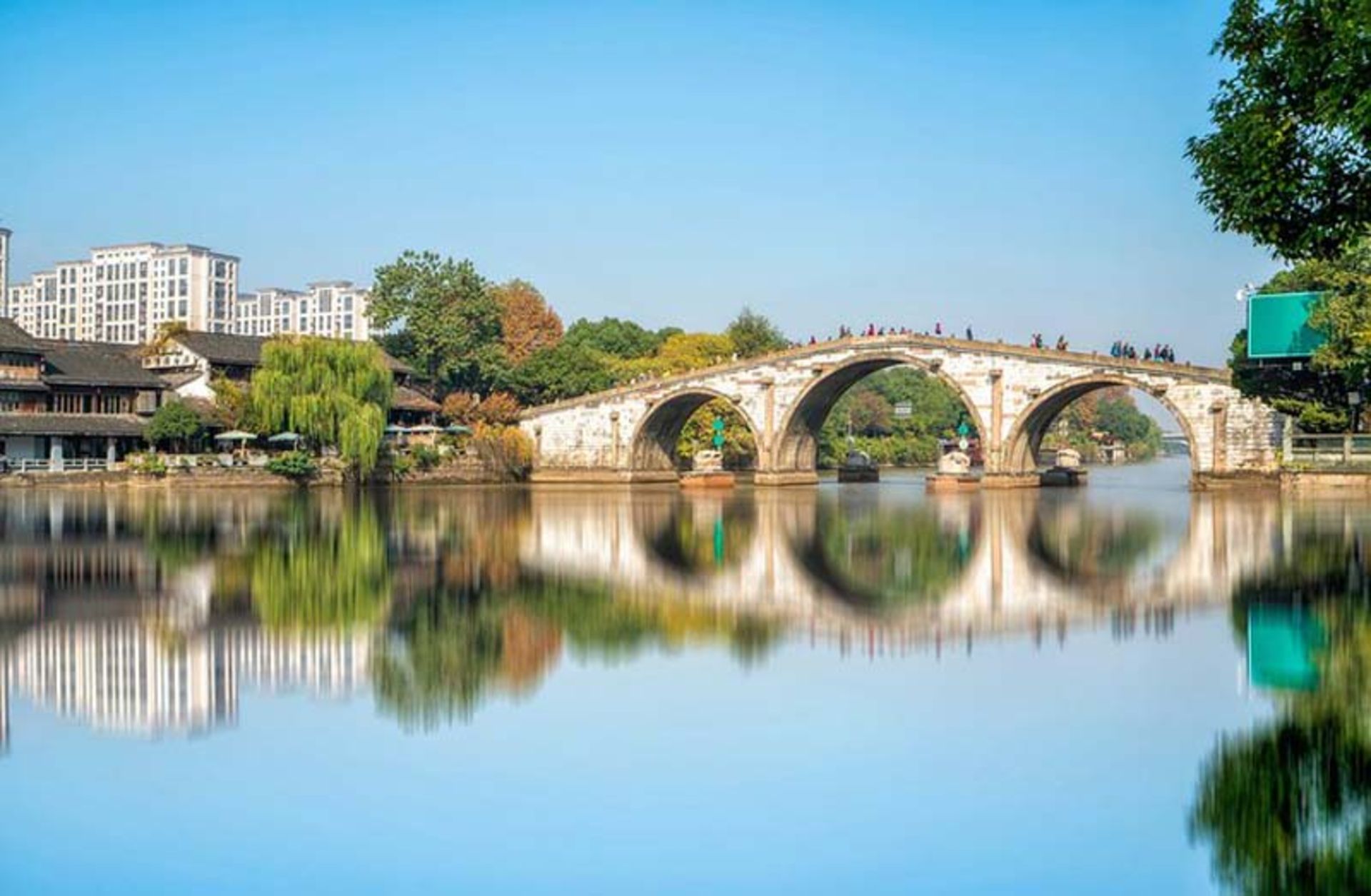 پل گونگچن (Gongchen) روی کانال بزرگ هانگژو (Hangzhou)