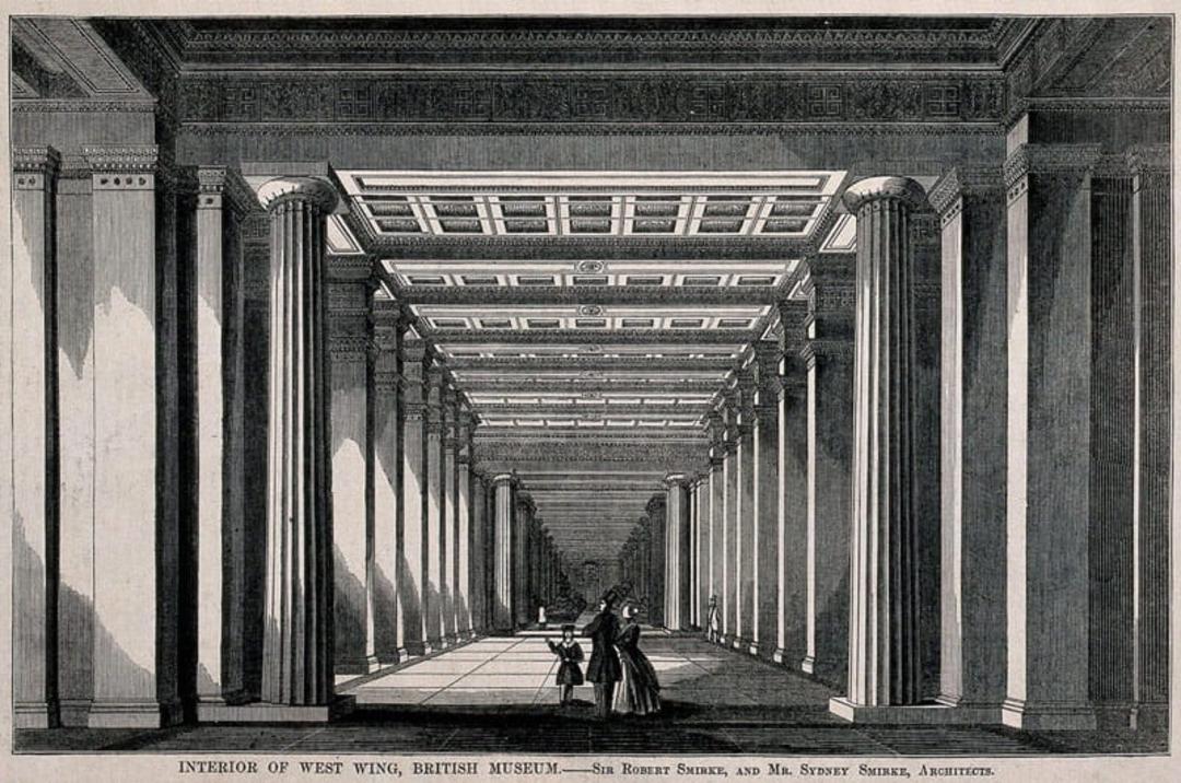 بال غربی موزه بریتانیا؛ منبع عکس: British Museum، عکاس: نامشخص