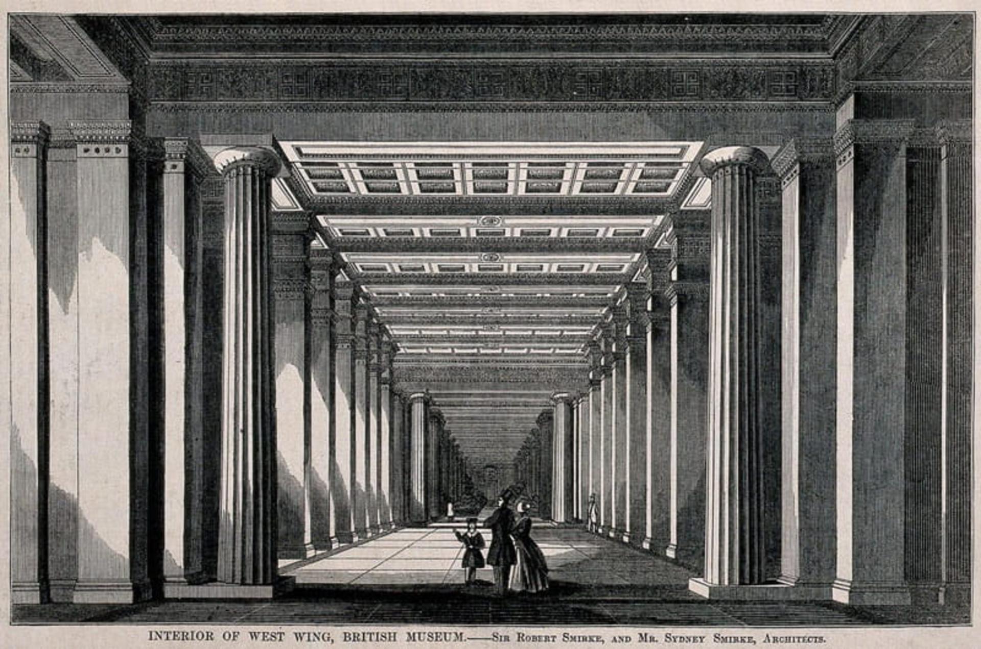 بال غربی موزه بریتانیا؛ منبع عکس: British Museum، عکاس: نامشخص