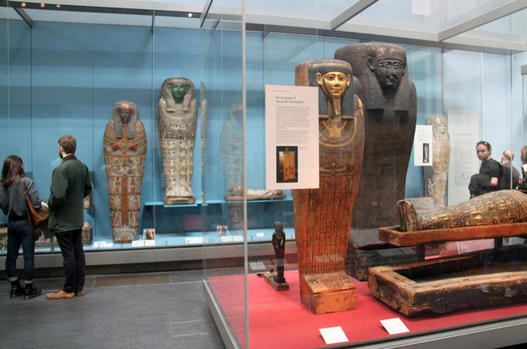 مومیایی‌های موزه بریتانیا؛ منبع عکس: British Museum، عکاس: نامشخص