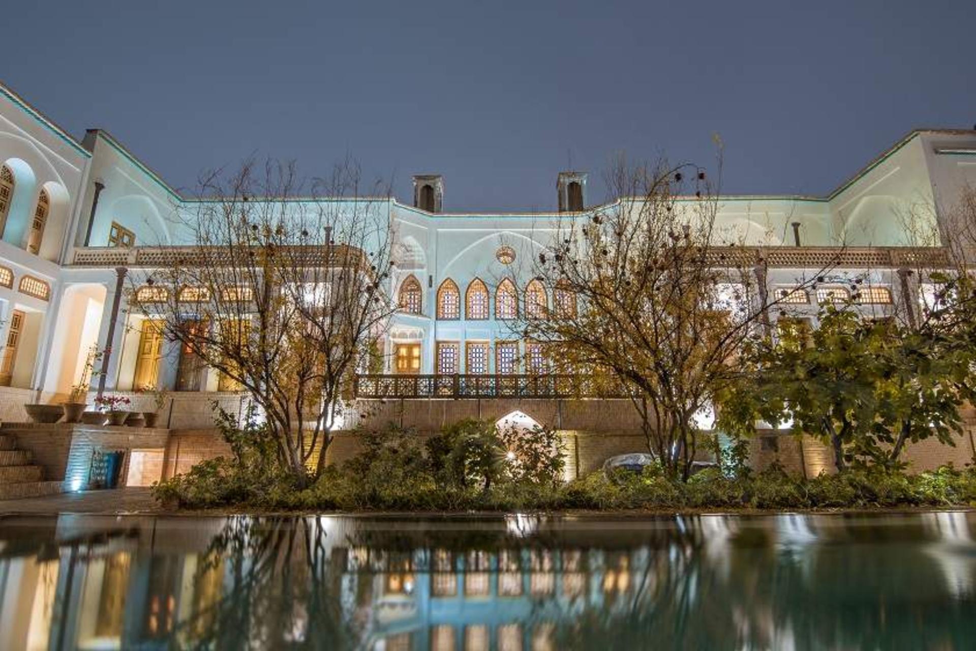 معماری خانه تاریخی منوچهری کاشان؛ منبع عکس: گوگل مپ؛ عکاس: میلاد ابوترابی