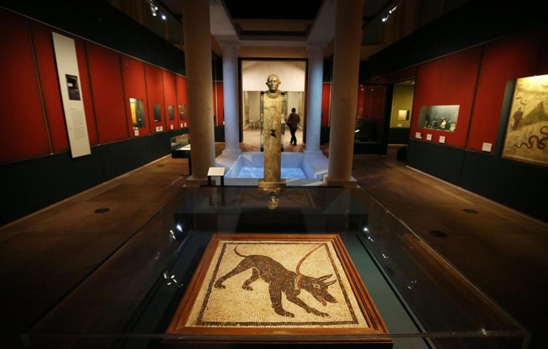 نمایشگاه زندگی و مرگ در پومپئی و هرکولانیوم موزه بریتانیا؛ منبع عکس: Smithsonian Magazine، عکاس: Peter Macdiarmid
