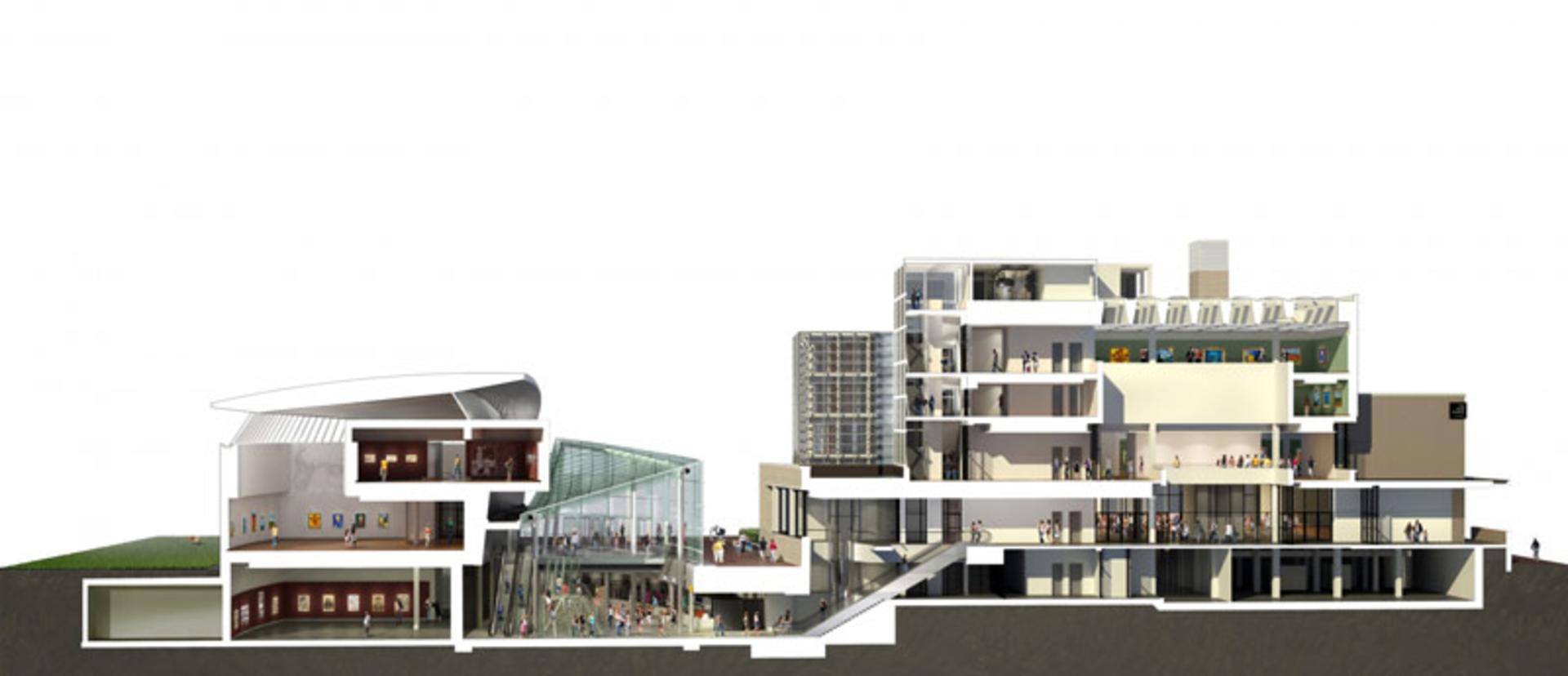 معماری موزه ونگوگ؛ منبع عکس: Hans Van Heeswijk Architecten