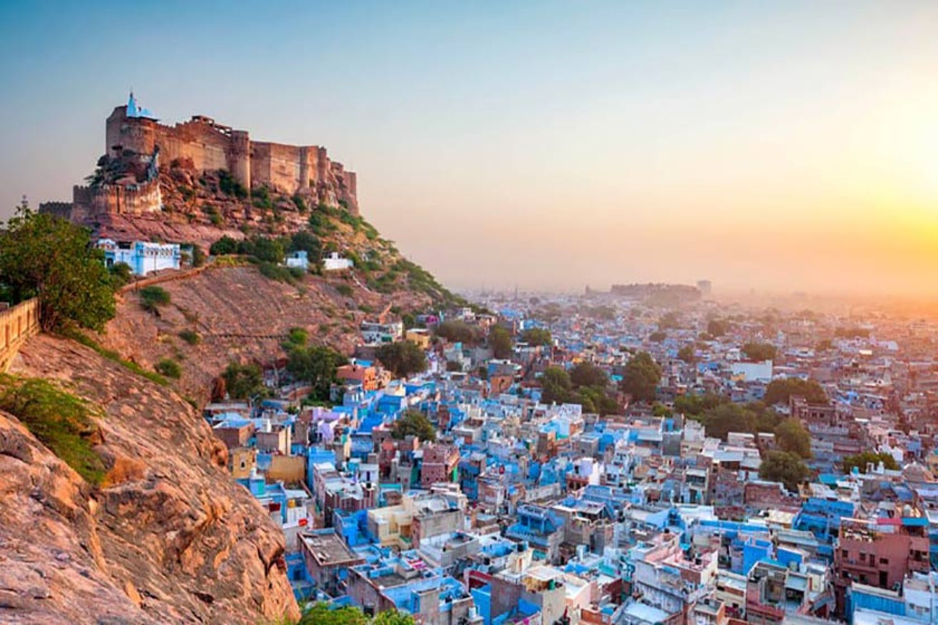 راجستان رنگارنگ از نمای بالا 