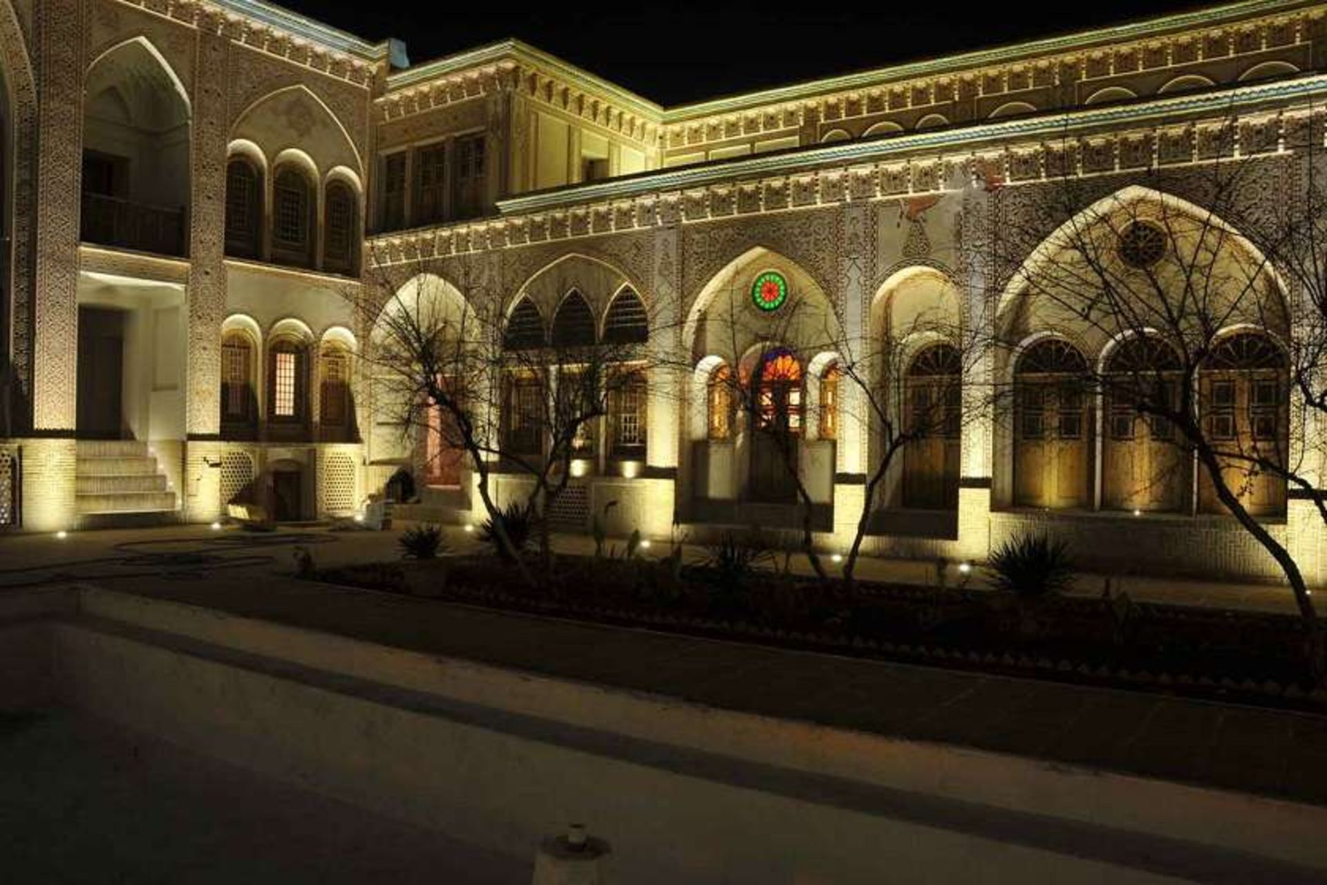 خانه عامری ها کاشان؛ منبع عکس: وب‌سایت rihfars.ir؛ عکاس: نامشخص