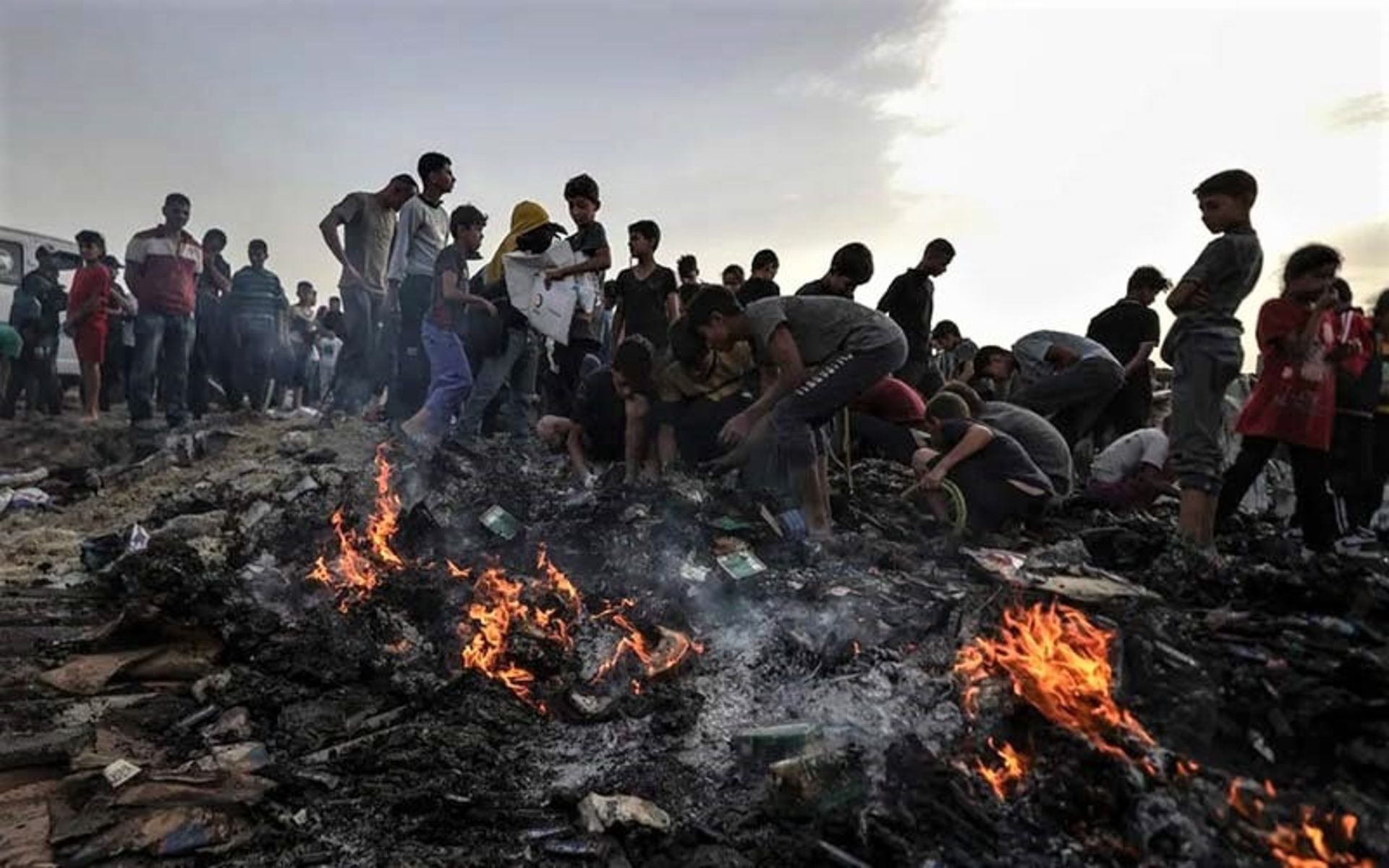 آتش سوزی در فلسطین