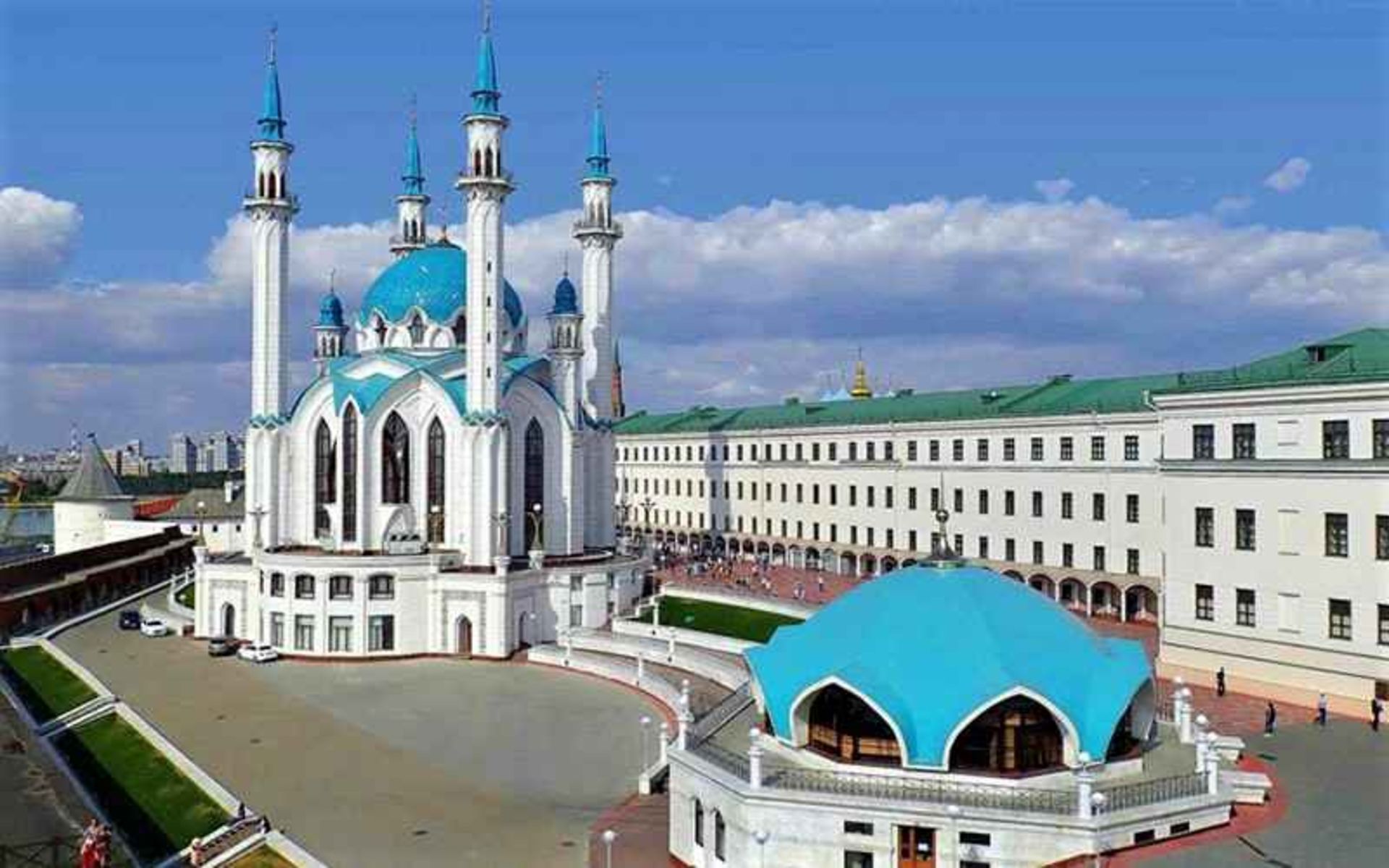 مسجد قل‌ شریف در کرملین کازان، منبع عکس: russiable.com، عکاس: نامشخص