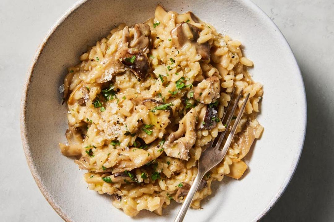 ریزوتوی قارچ؛ منبع عکس: وب‌سایت cooking.nytimes.com؛ عکاس: 