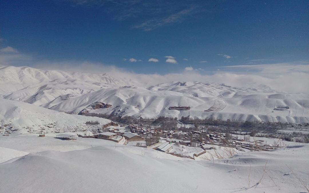 روستای جلیزجند در زمستان، منبع عکس: گوگل مپ، عکاس: مهران شش برادران
