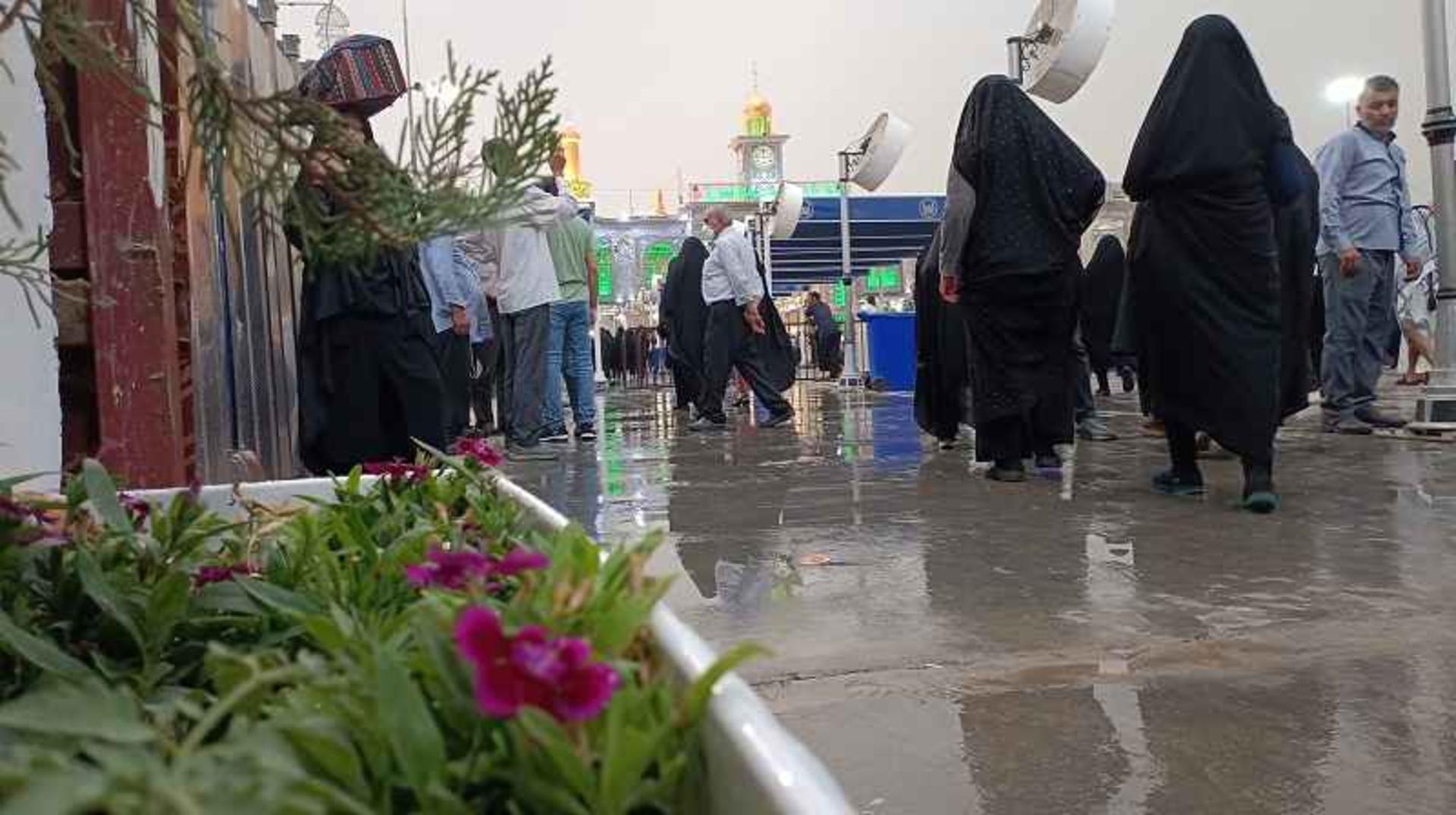 بین الحرمین در یک روز بارانی؛ منبع عکس: گوگل مپ؛ عکاس: حامد حاجی رمضانعلی