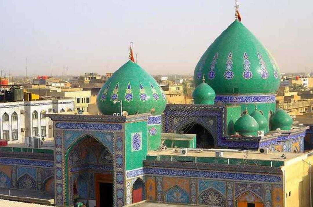 دورنمای خیمه گاه امام حسین (ع) در کربلا؛ منبع عکس: گوگل مپ؛ عکاس: Ghaith Ahmed