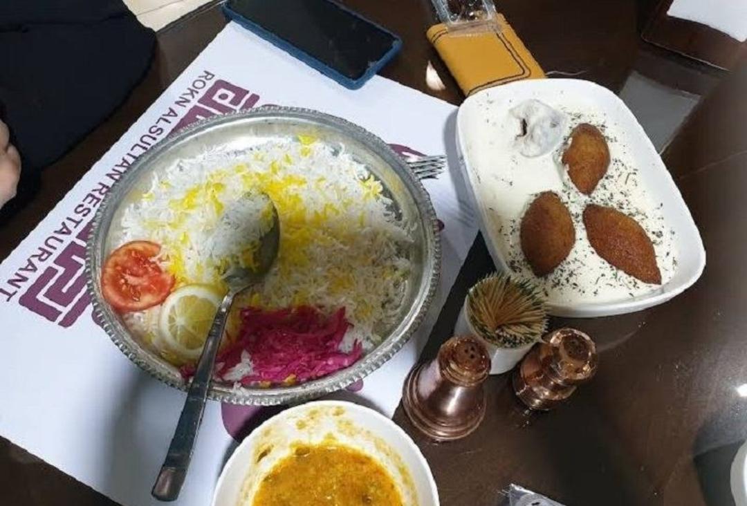 غذای رستوران رکن السلطان