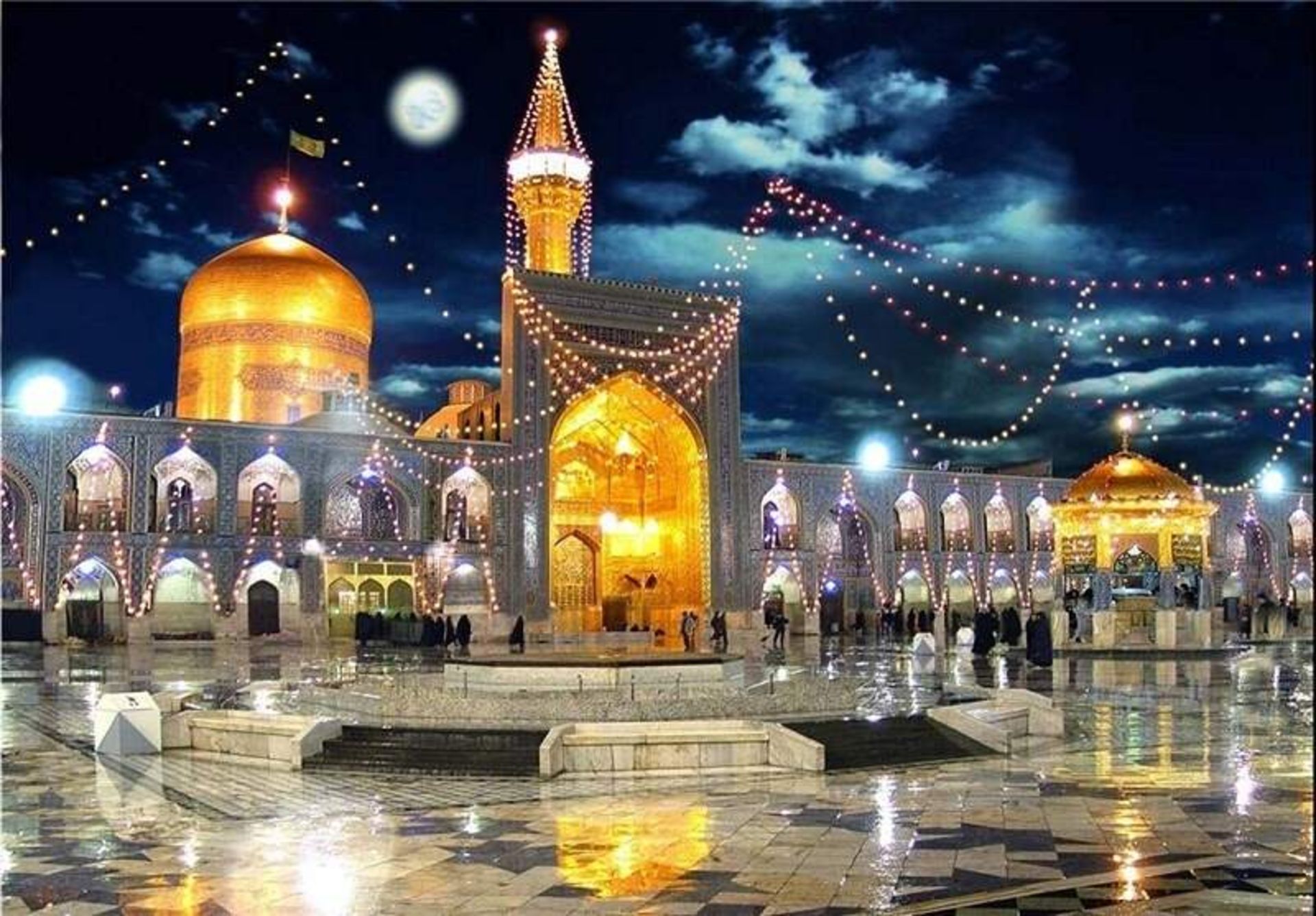 حرم امام رضا مشهد؛ منبع عکس: وب سایت Fararu.com. عکاس: نامشخص