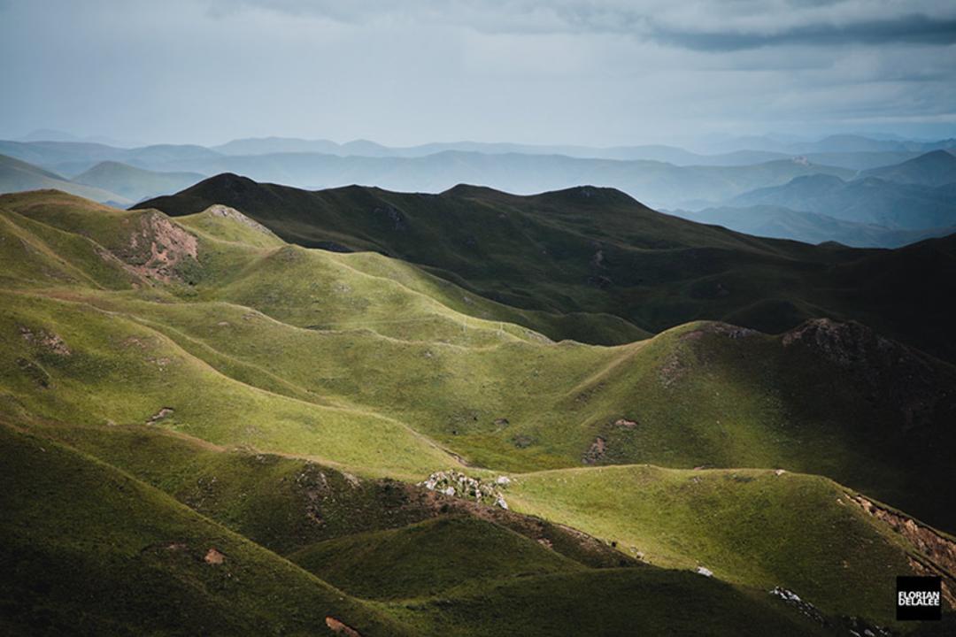 کوهستان سبز در تبت چین 