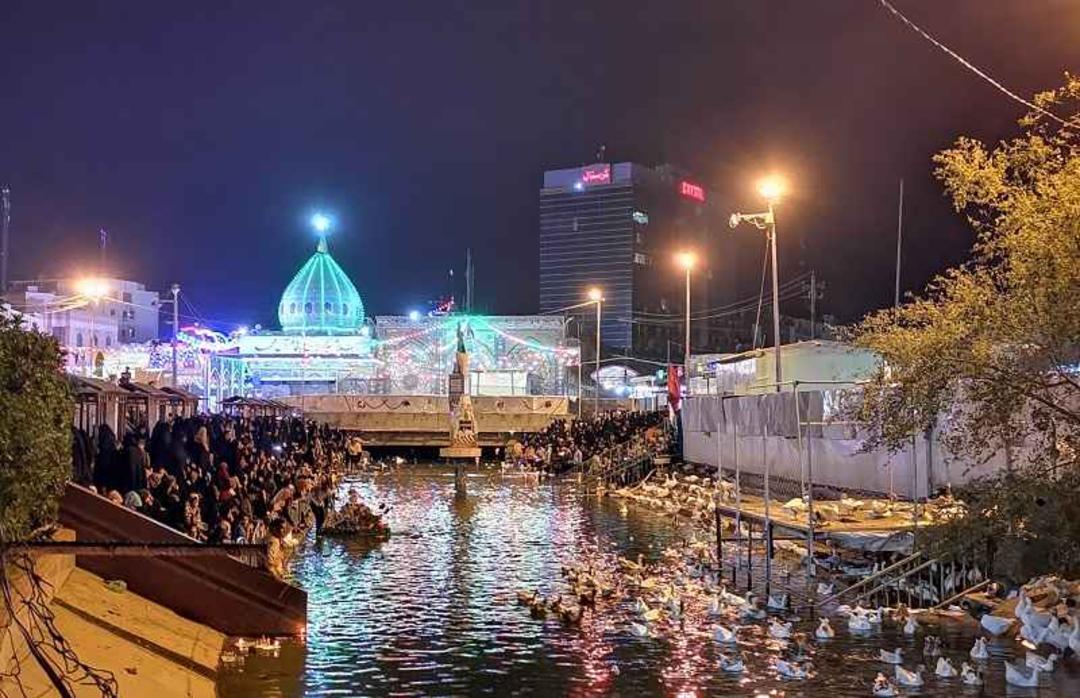 مقام امام زمان (ع) در کربلا و کنار نهر الحسین (ع)؛ منبع عکس: گوگل مپ؛ عکاس: Tawfeeq Naji