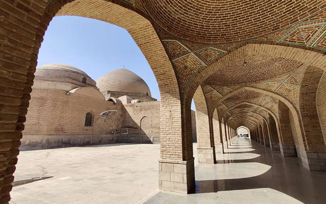 سازه های آجری مسجد کبود تبریز