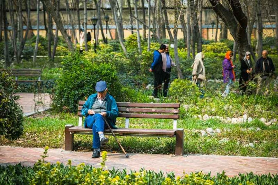 گردشگران در باغ ایرانی تهران؛ منبع عکس: وب سایت Chtn.ir. عکاس: وحید احمدی