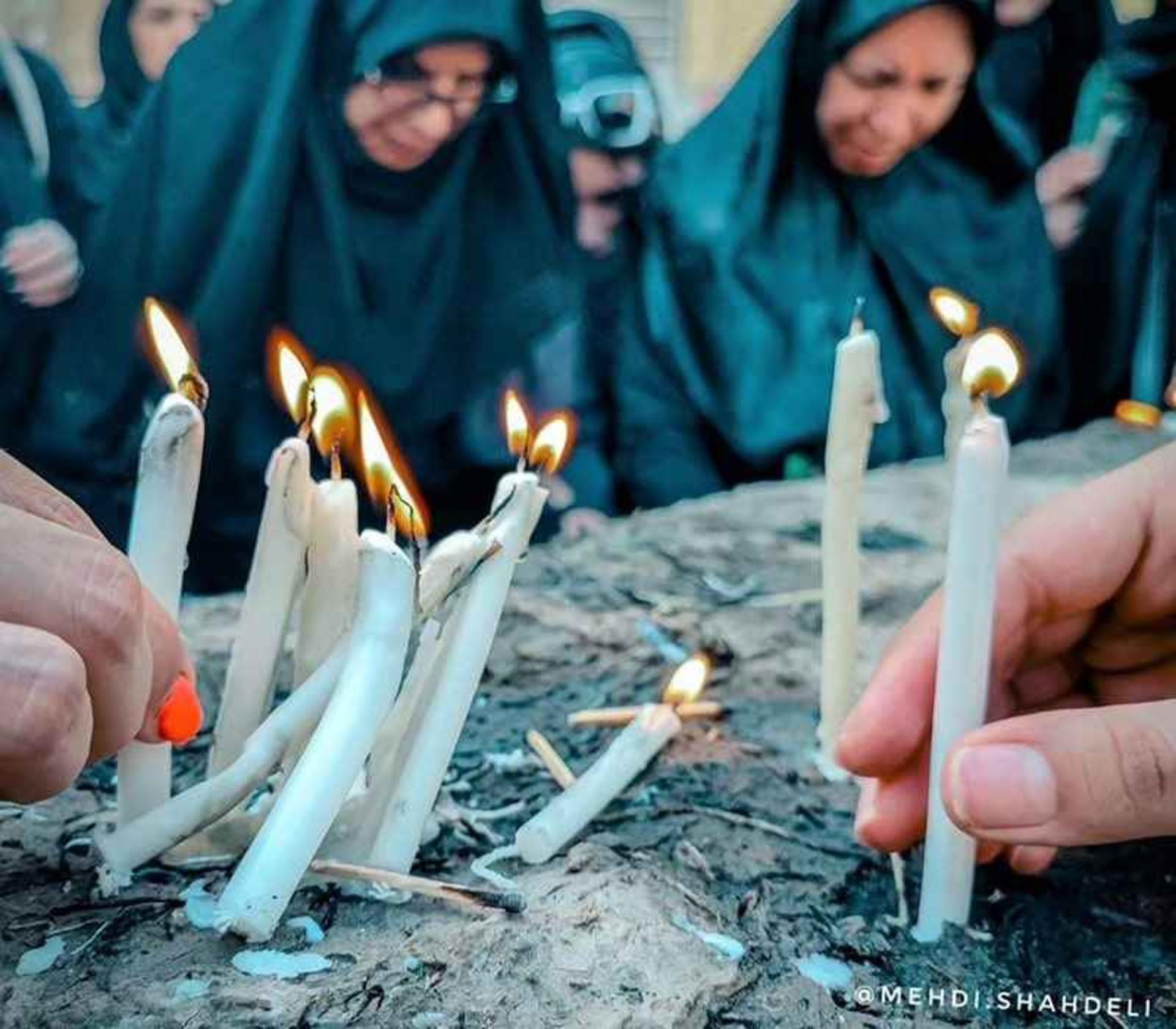 نذر شمع در ۴۱ منبر اصفهان، منبع عکس: اینستاگرام mehdi.shahdeli@، عکاس: مهدی شاهدلی