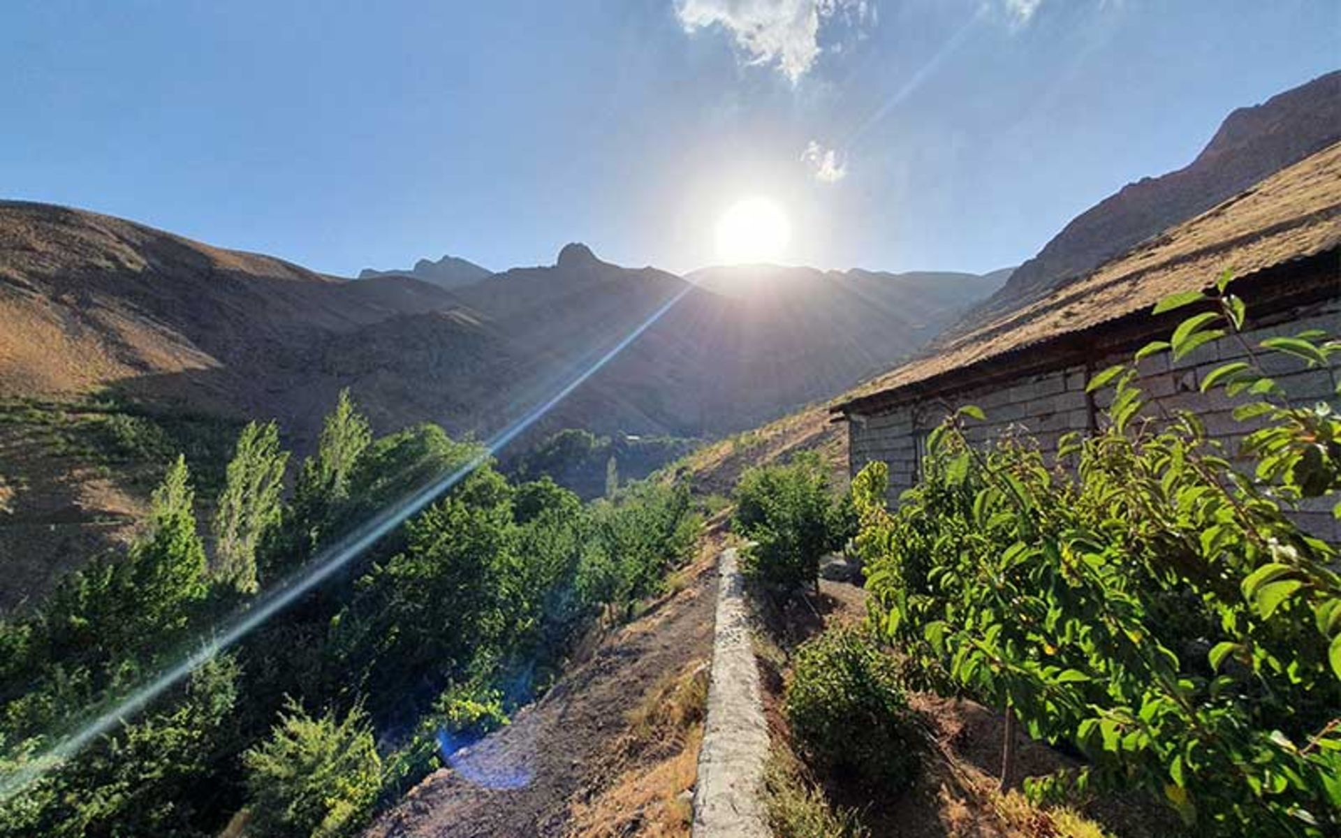 طبیعت روستای سنگان، منبع عکس: گوگل مپ، عکاس: ابراهیم بصیرزاده