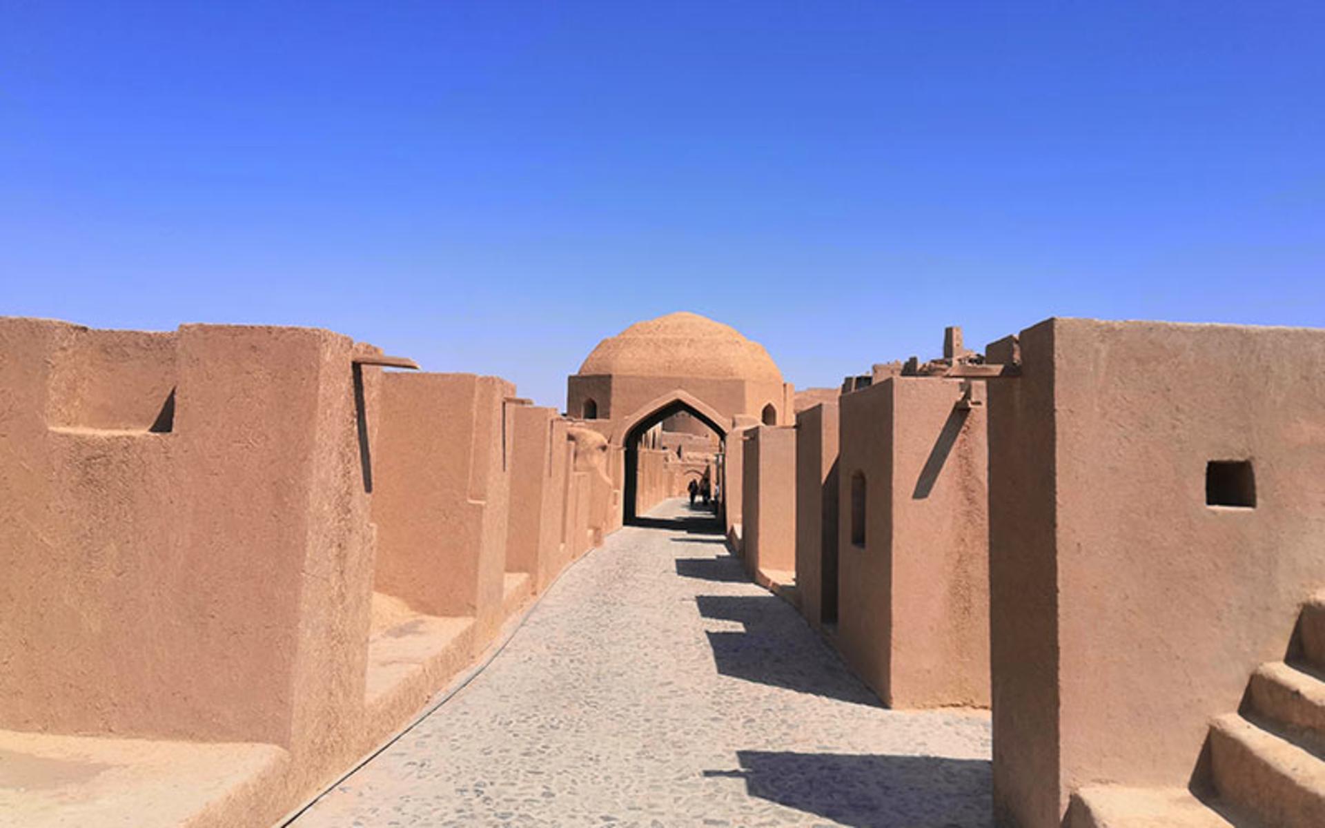 فضای داخلی ارگ بم، منبع عکس: گوگل مپ، عکاس: علیرضا سرحدی