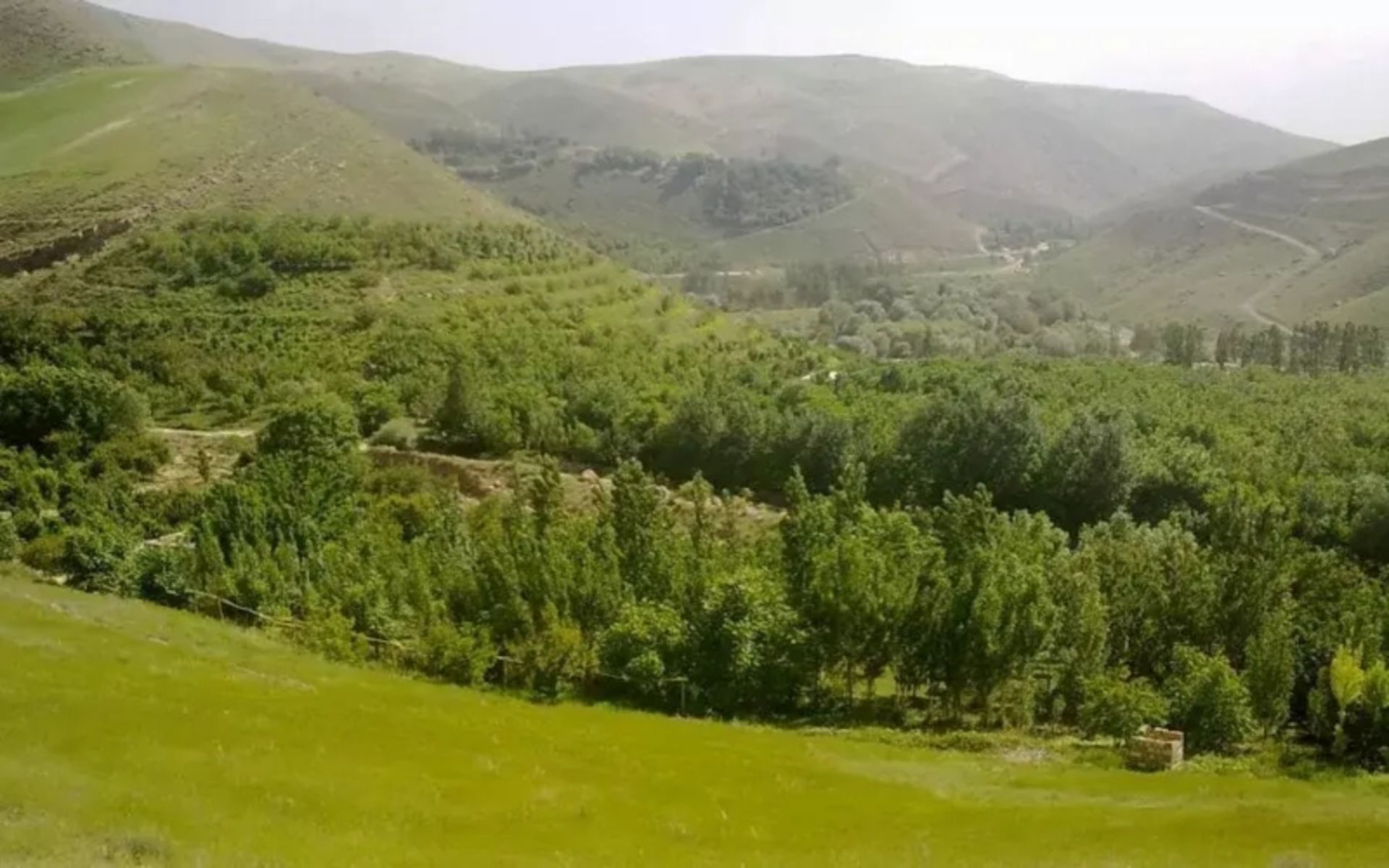 روستای بند ارومیه با فضایی سبز؛ عکس از سایت 