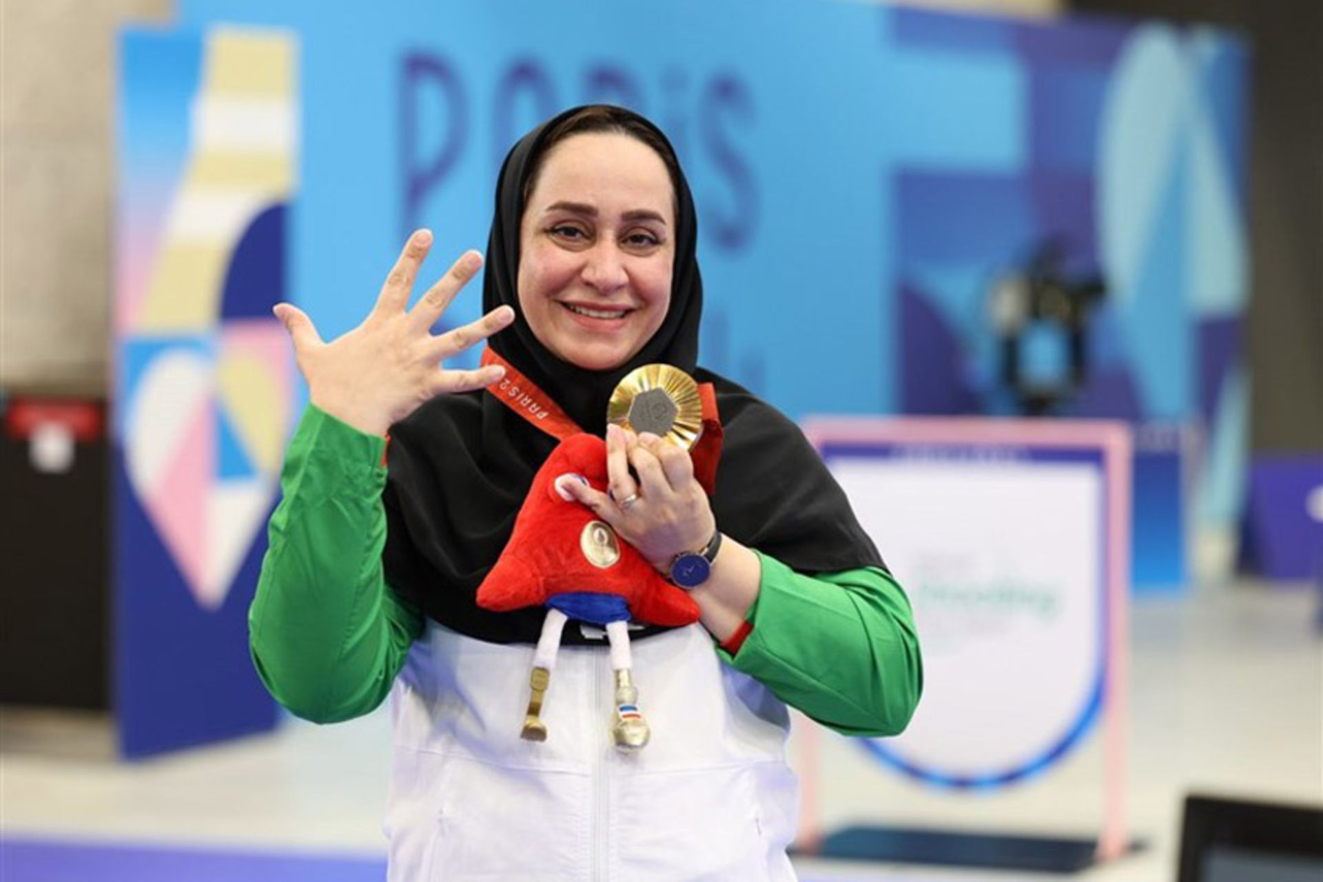 قهرمانی ساره جوانمردی در پارالمپیک ۲۰۲۴؛ منبع عکس: تسنیم نیوز؛ عکاس: نامشخص