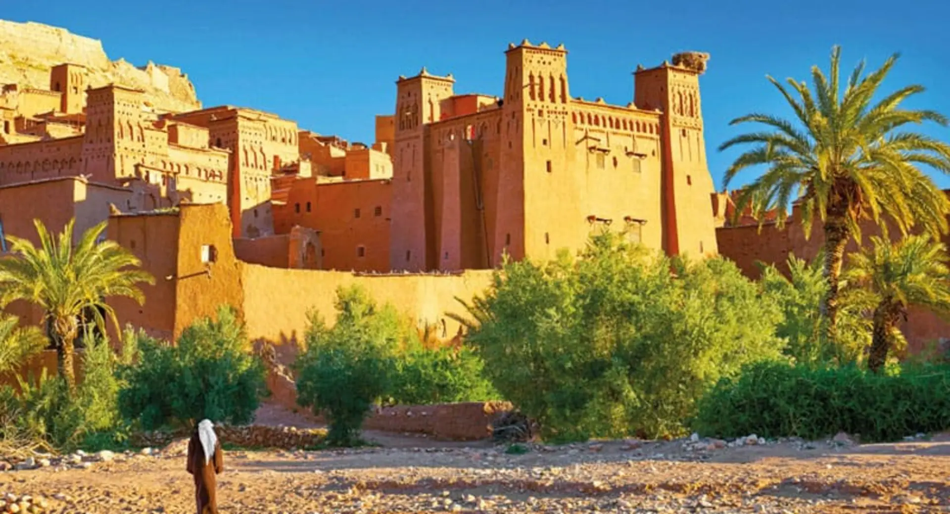 دیوارهای گلی «آیت بن‌حدو» در آفریقا؛ منبع عکس: wanderlustmagazine؛ نام عکاس: نامشخص