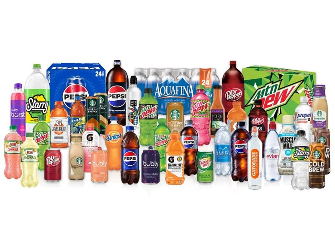محصولات پپسی؛ منبع عکس: pepsi-florence.com