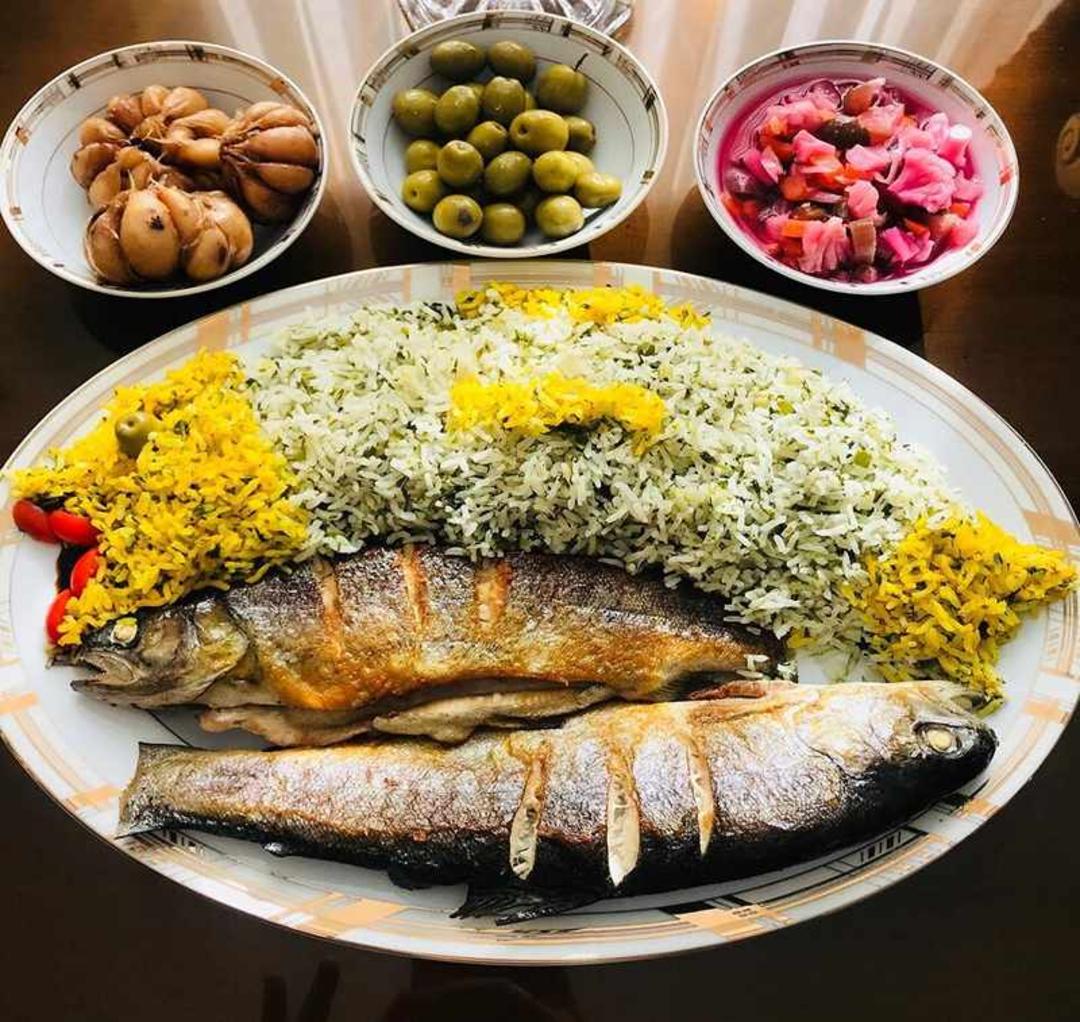 سبزی پلو با ماهی عید نوروز، منبع عکس: سایت imna.ir، عکاس نامشخص