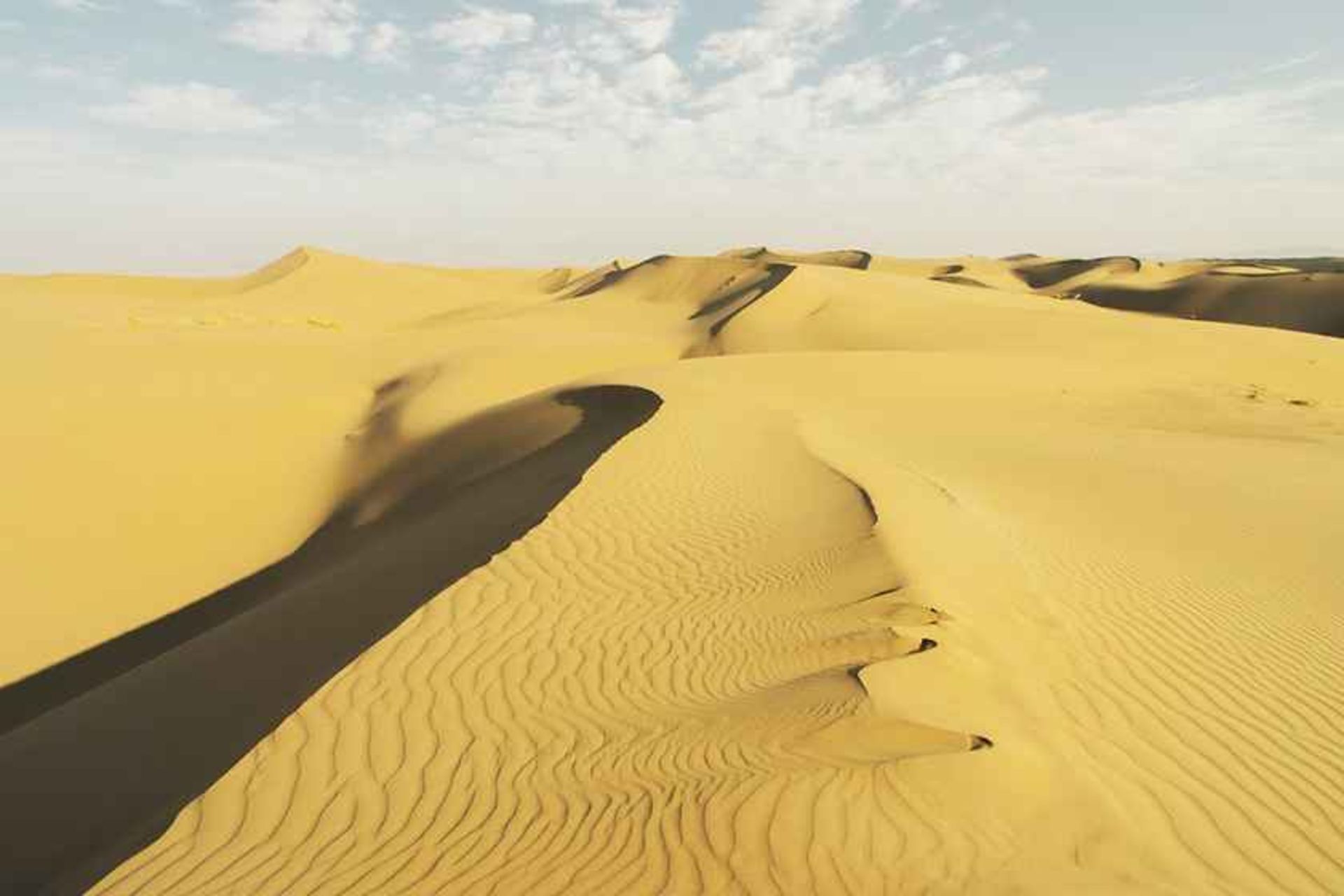 تپه های شنی کویر مرنجاب، منبع عکس: گوگل مپ، عکاس: مصطفی معراجی