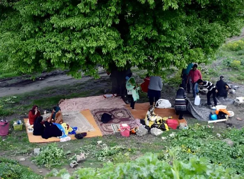 رسم سیزده به در در ایران. منبع: وب سایت itto.org؛ عکاس: نامشخص
