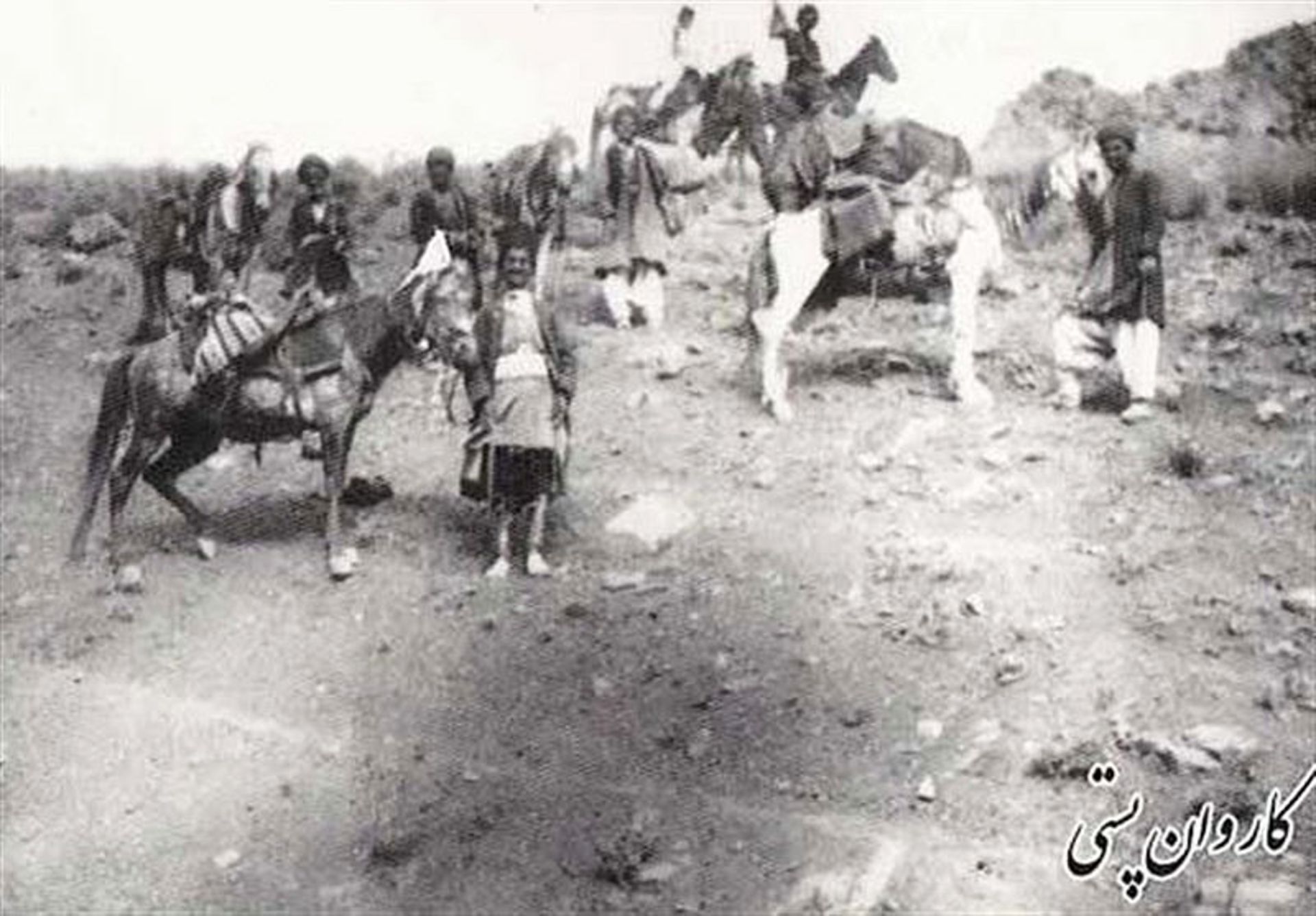 کاروان پستی در زمان قدیم؛ منبع عکس: tasnimnews؛ نام عکاس: نامشخص