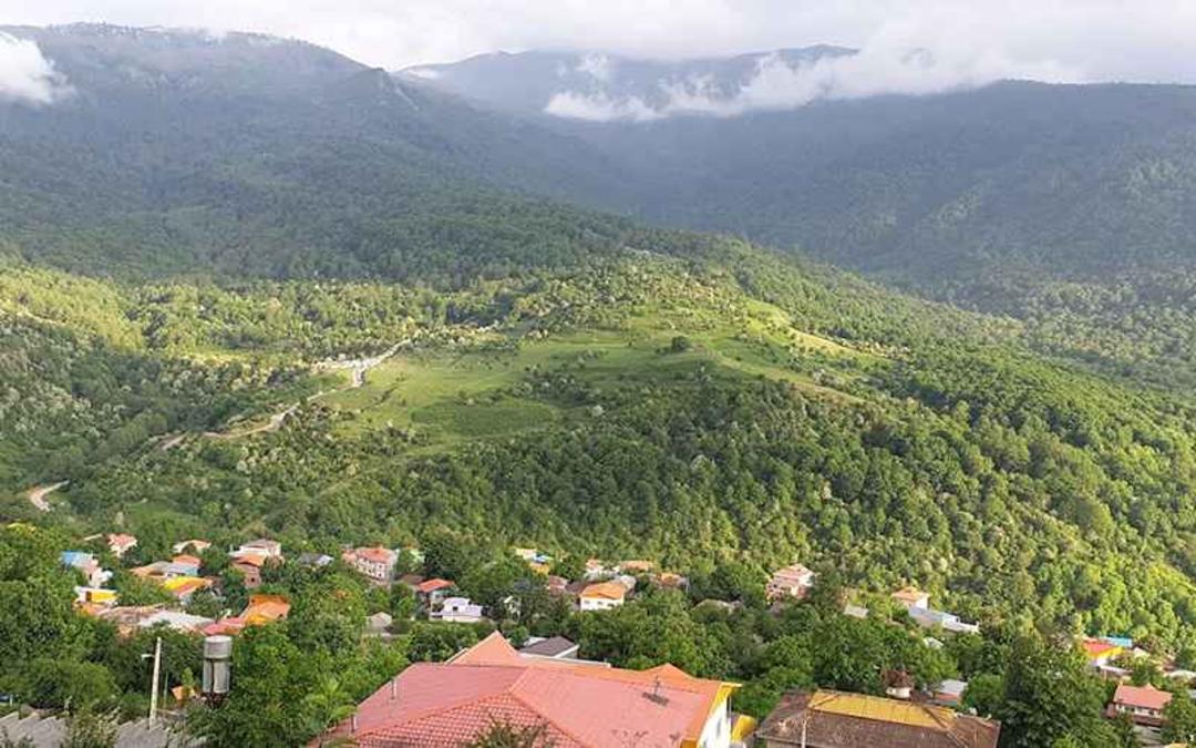 طبیعت کوهستانی روستای سنگچال، منبع عکس: گوگل مپ، عکاس: 