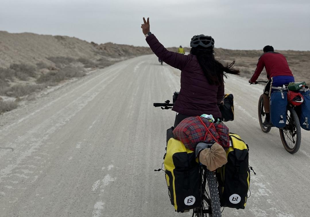 ترکبند و کیف حمل بار دوچرخه؛ منبع عکس: اینستاگرام؛ عکاس: sunny_cycling_group