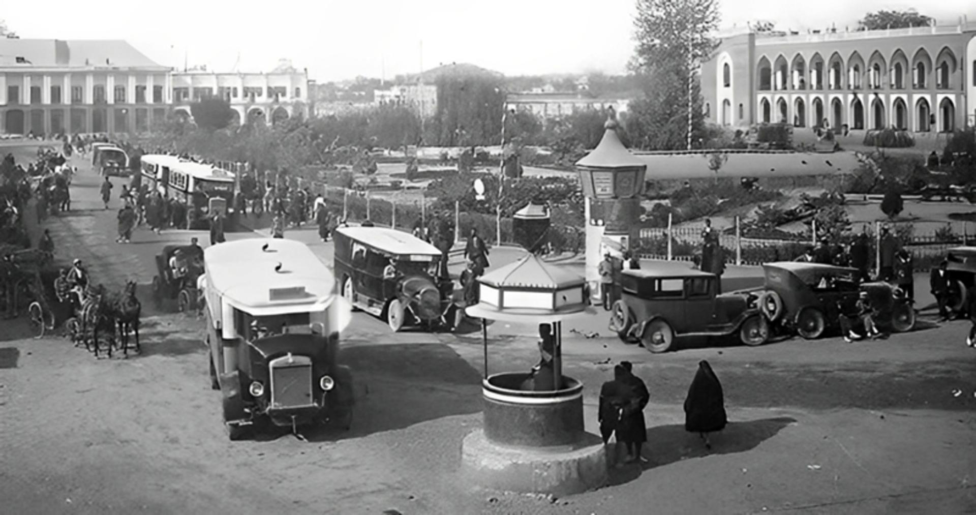 عکس تاریخی میدان توپخانه تهران