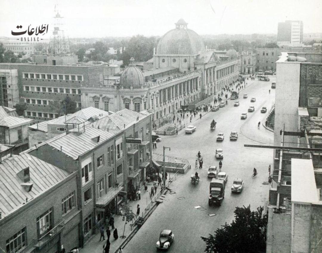 عکس تاریخی میدان توپخانه تهران در دهه ۴۰
