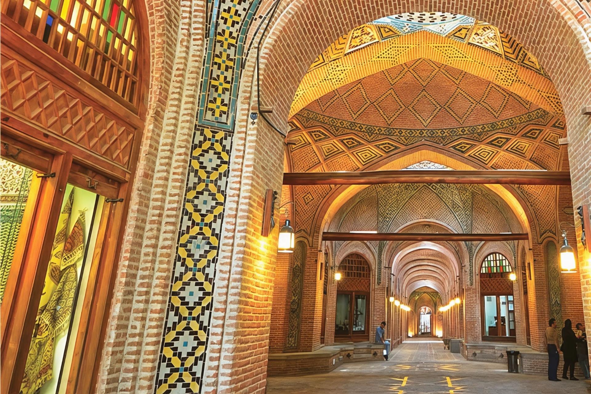 معماری کاروانسرای سعدالسلطنه قزوین
