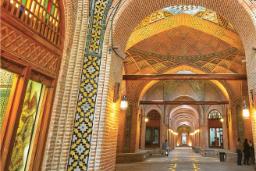 معماری کاروانسرای سعدالسلطنه قزوین