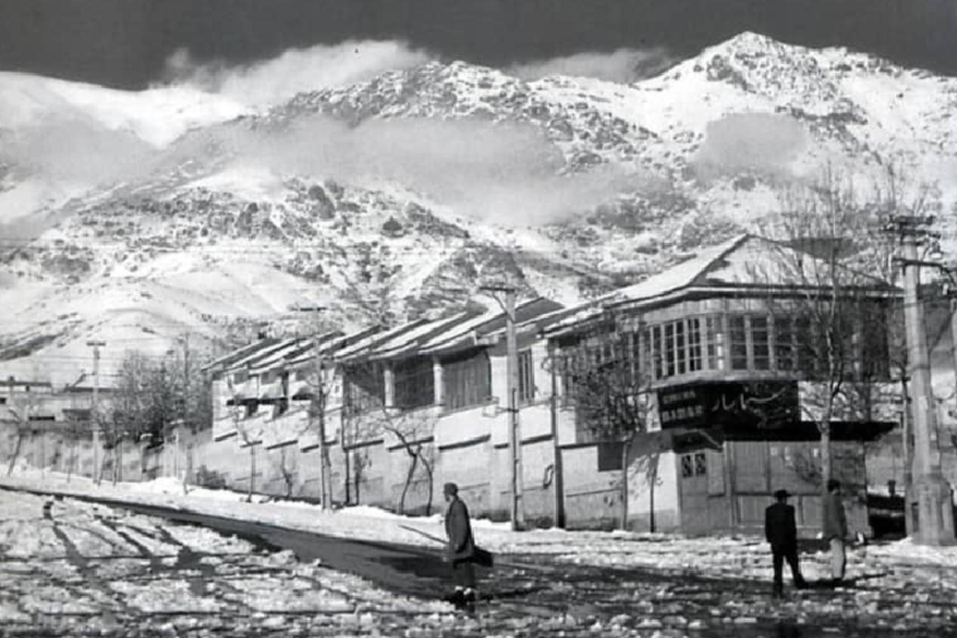 عکس قدیمی از تجریش برفی