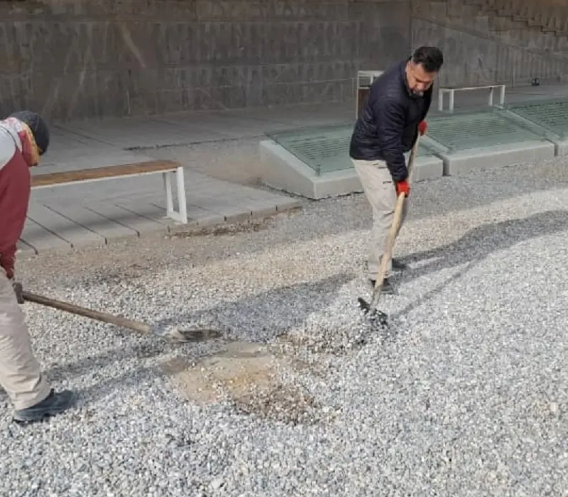 اقدامات محافظتی از تخت جمشید