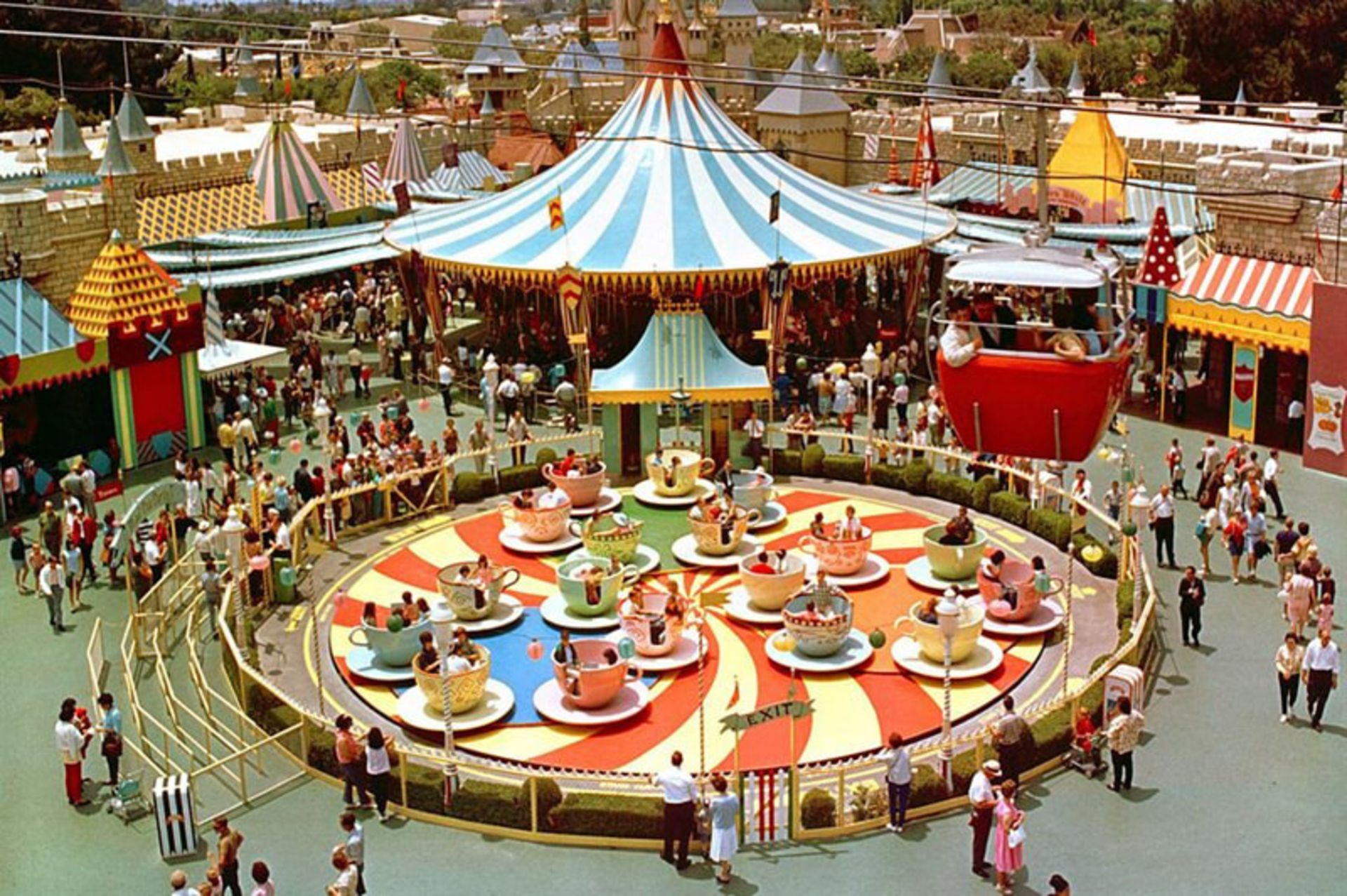 چرخش افراد در فنجان‌های چای دیزنی‌لند